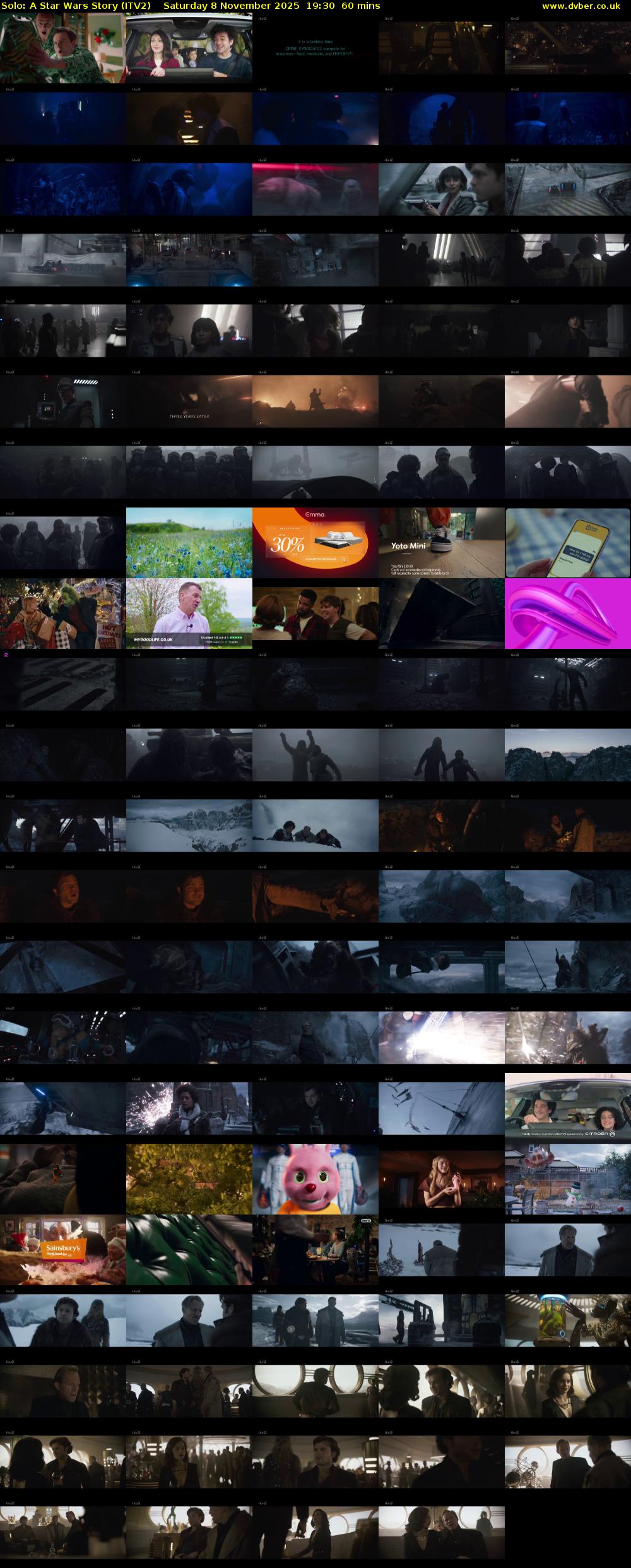 Solo: A Star Wars Story (ITV2) Saturday 8 November 2025 19:30 - 20:30