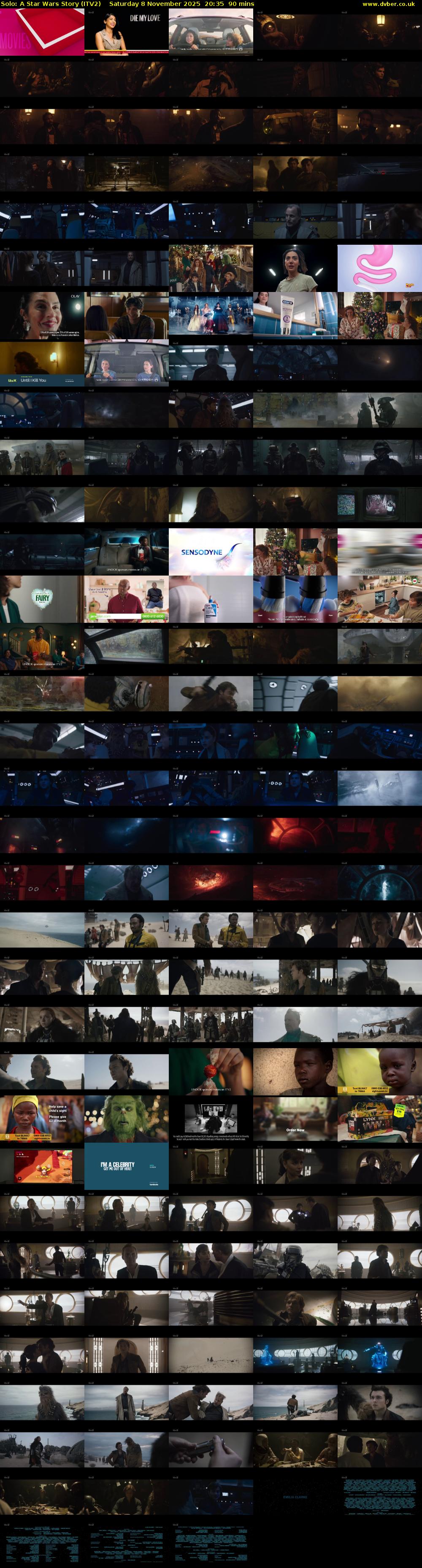Solo: A Star Wars Story (ITV2) Saturday 8 November 2025 20:35 - 22:05