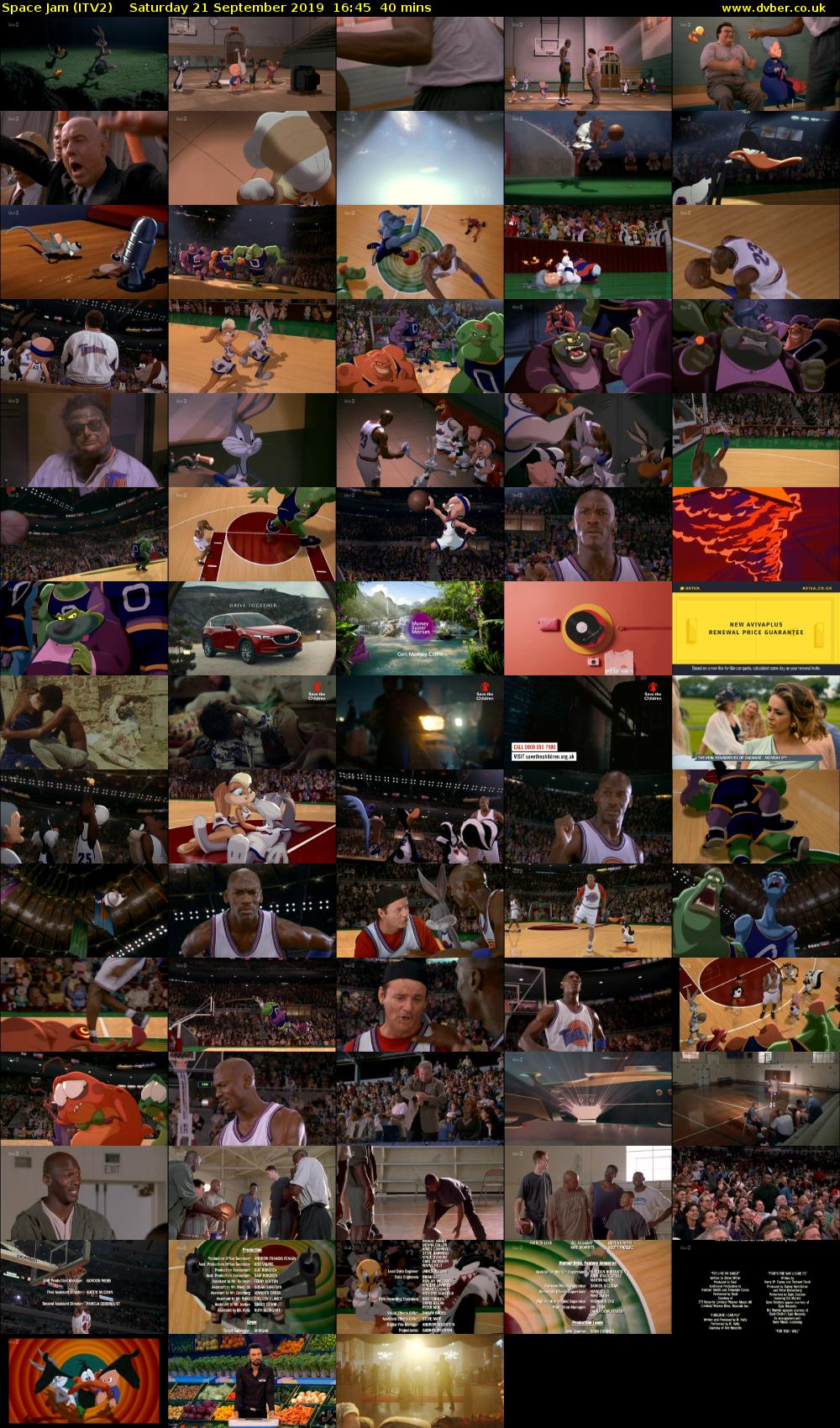Space Jam (ITV2) Saturday 21 September 2019 16:45 - 17:25
