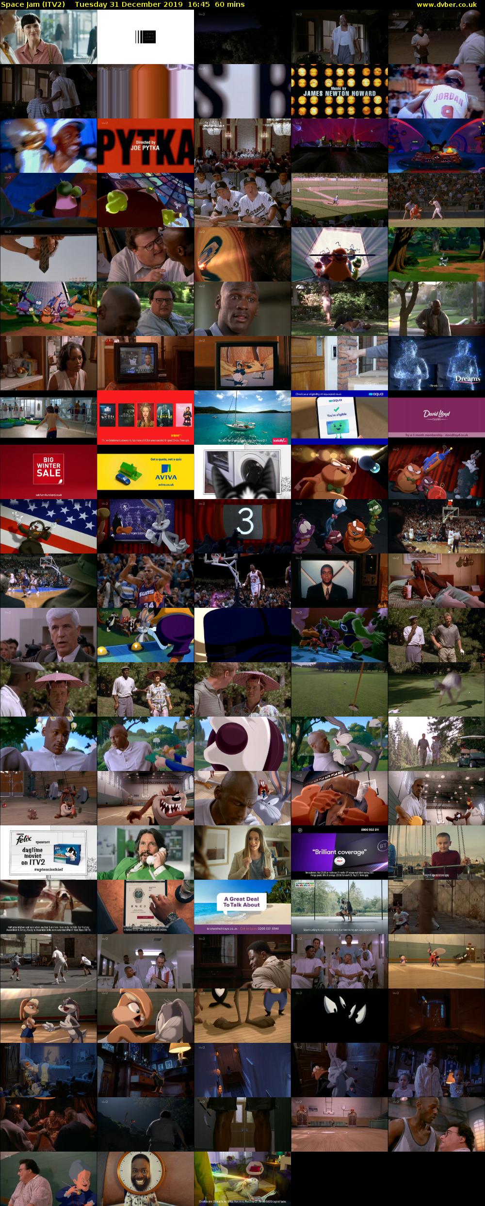 Space Jam (ITV2) Tuesday 31 December 2019 16:45 - 17:45