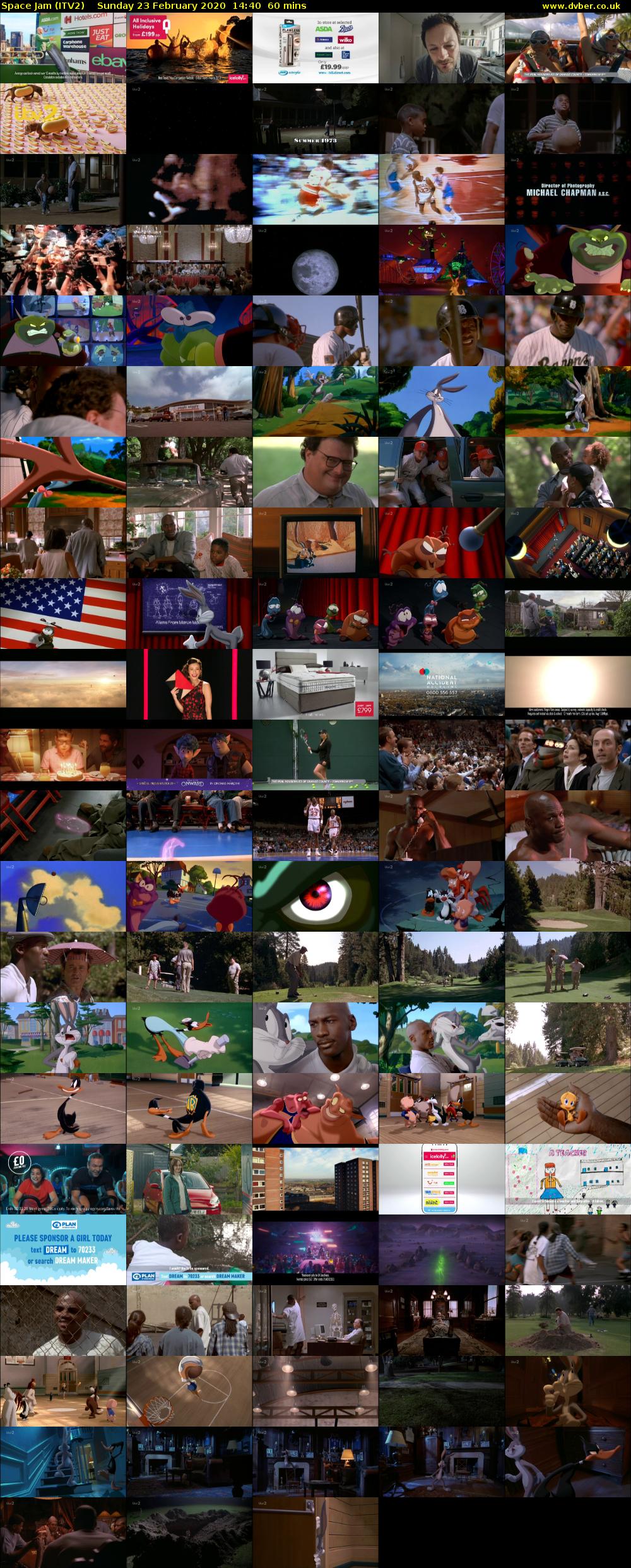 Space Jam (ITV2) Sunday 23 February 2020 14:40 - 15:40