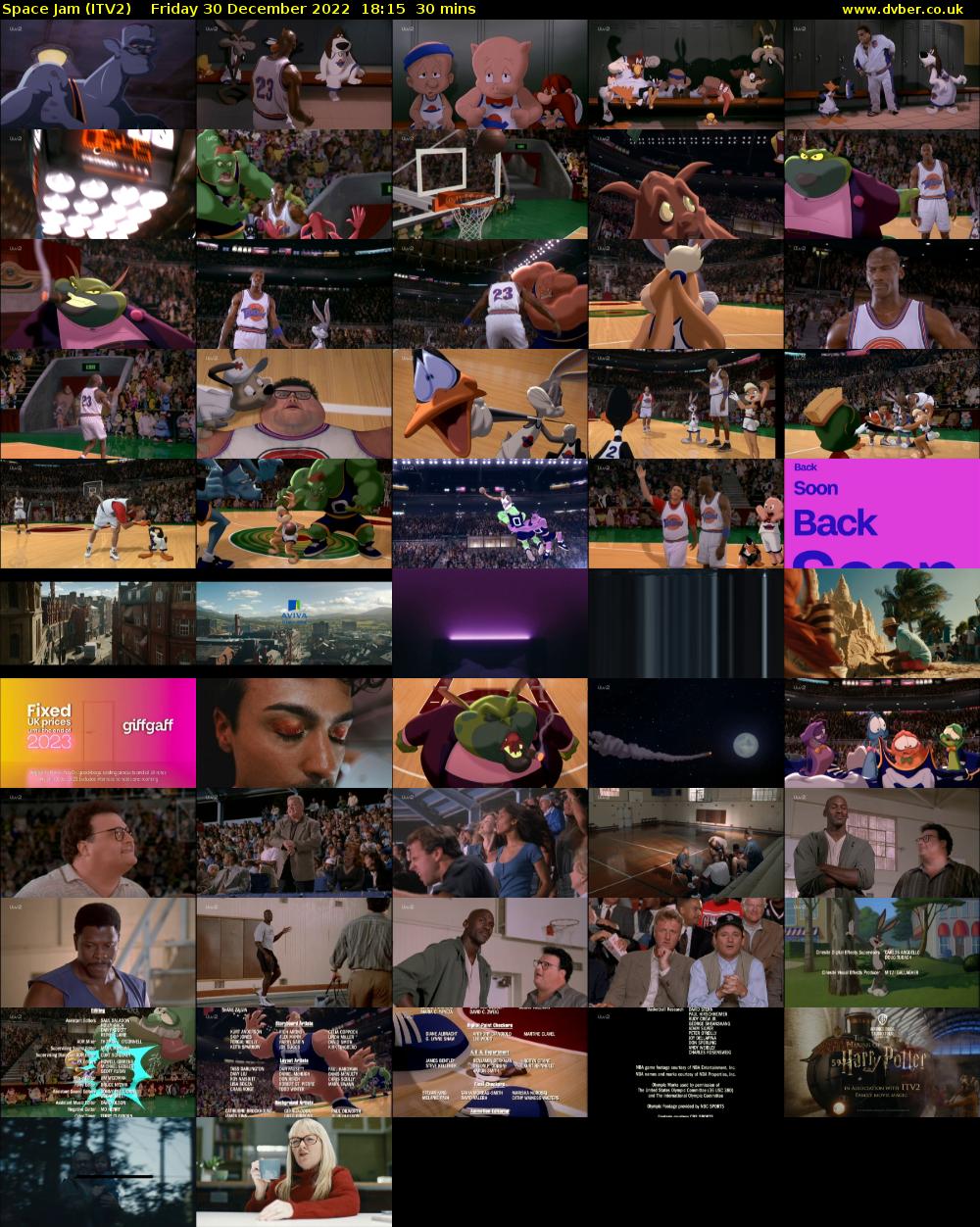 Space Jam (ITV2) Friday 30 December 2022 18:15 - 18:45
