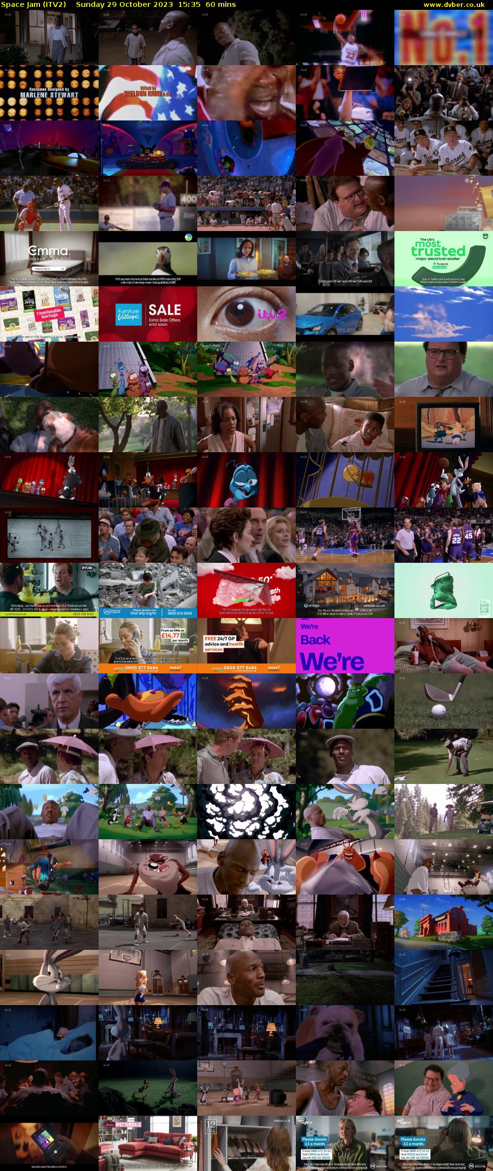 Space Jam (ITV2) Sunday 29 October 2023 15:35 - 16:35