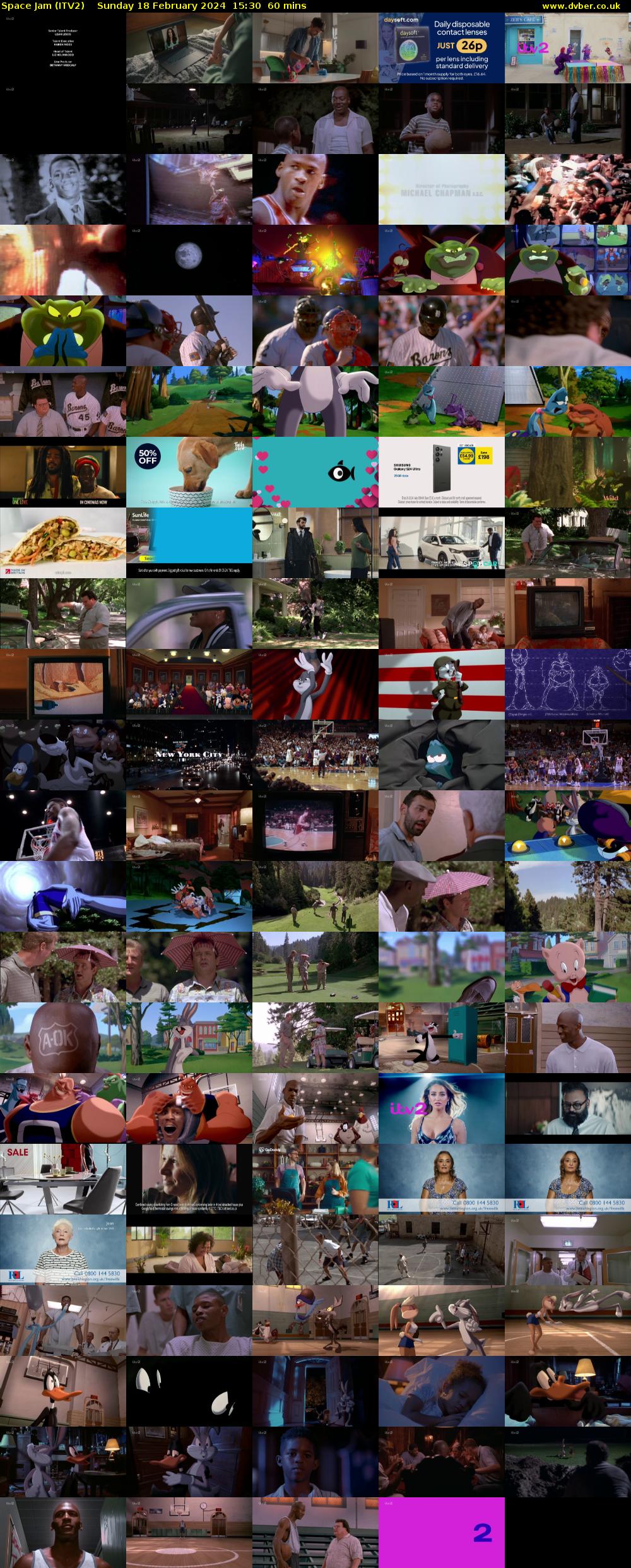 Space Jam (ITV2) Sunday 18 February 2024 15:30 - 16:30