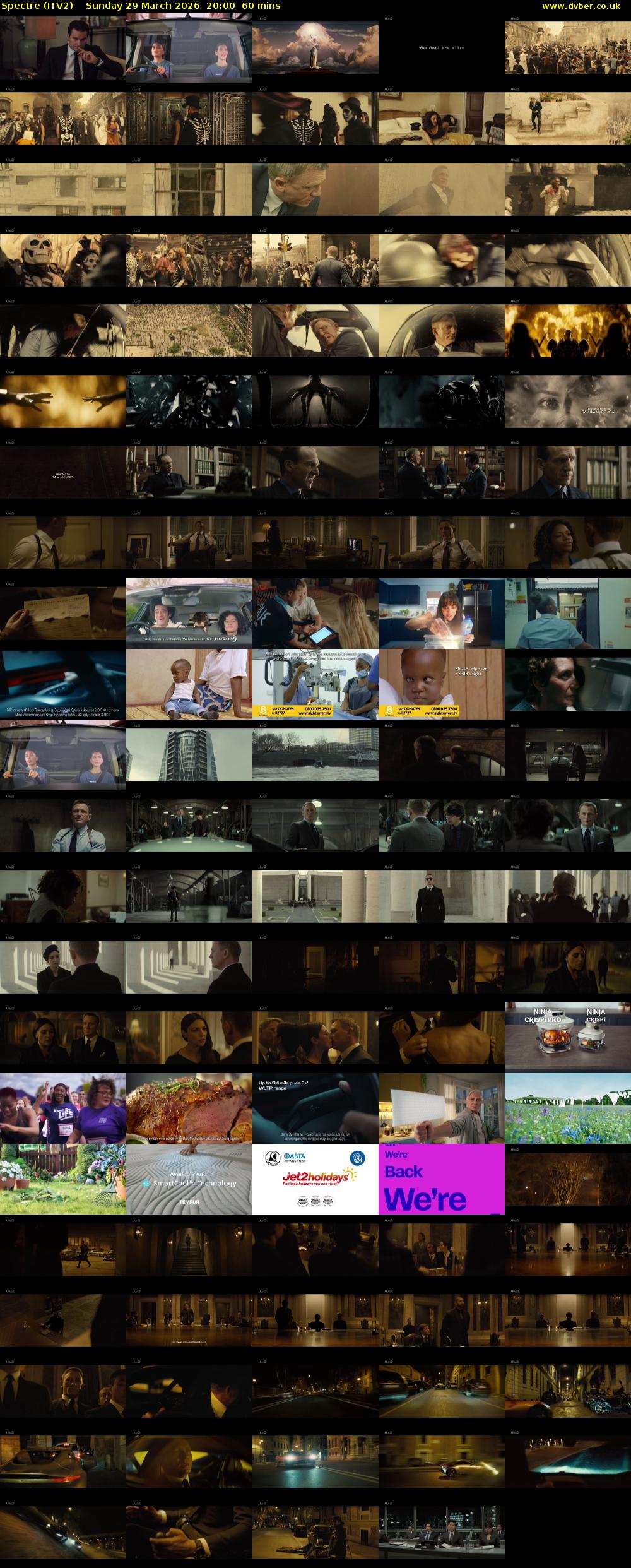 Spectre (ITV2) Sunday 29 March 2026 20:00 - 21:00