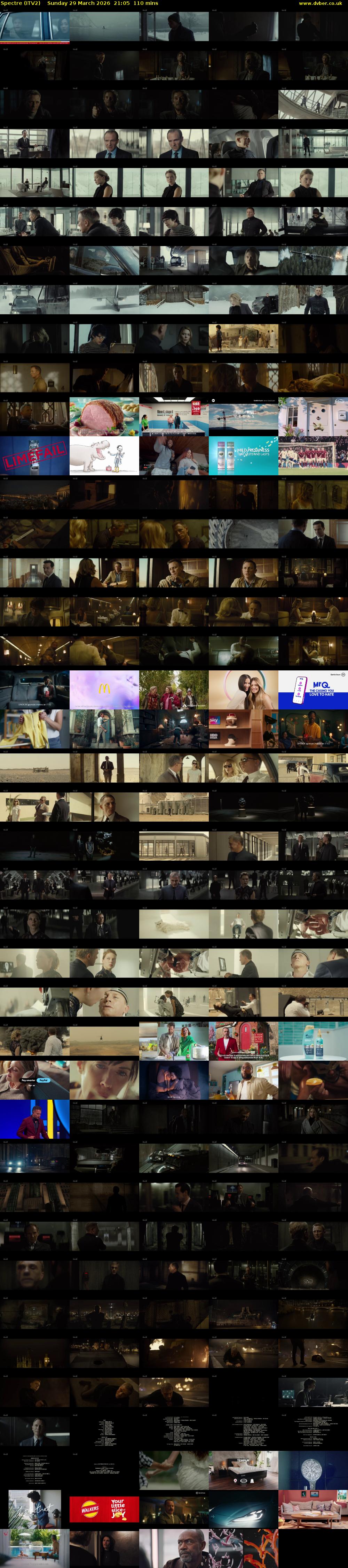 Spectre (ITV2) Sunday 29 March 2026 21:05 - 22:55