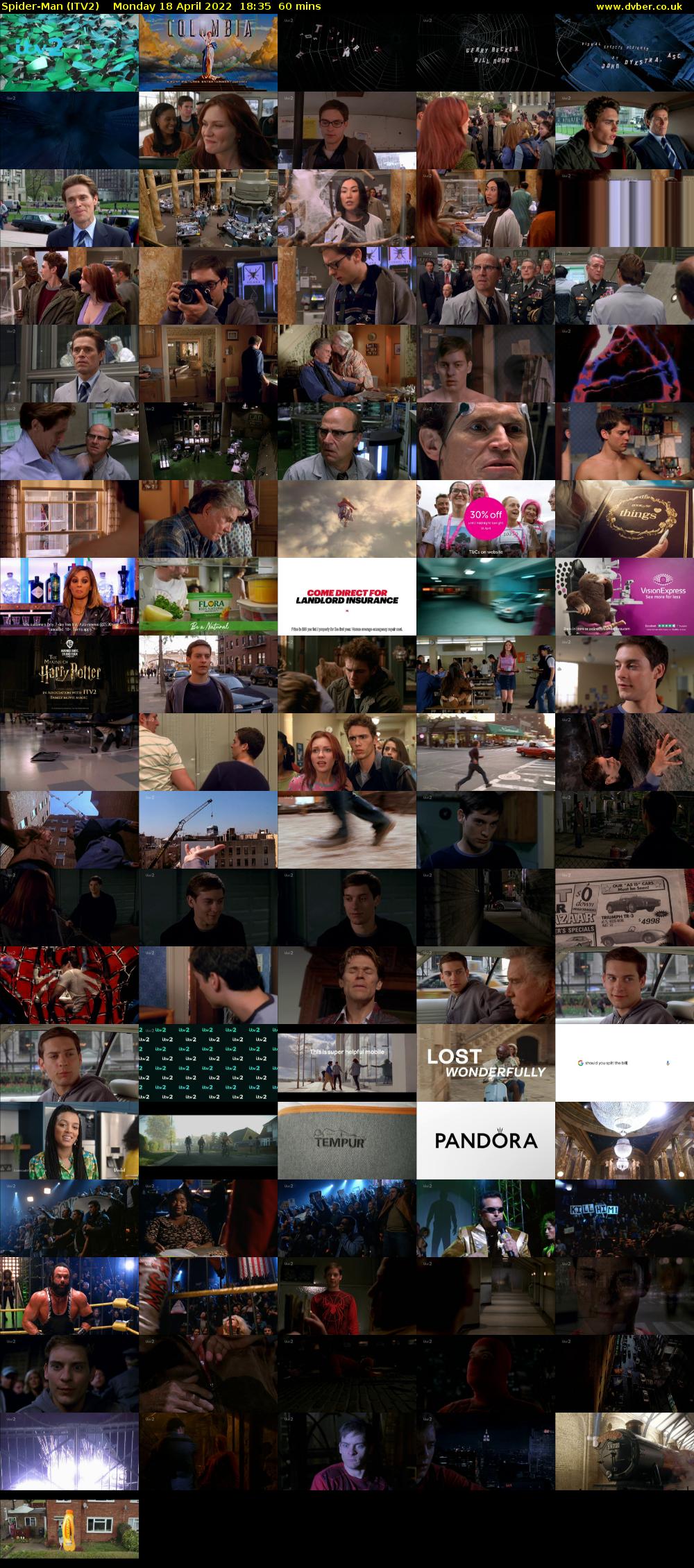 Spider-Man (ITV2) Monday 18 April 2022 18:35 - 19:35