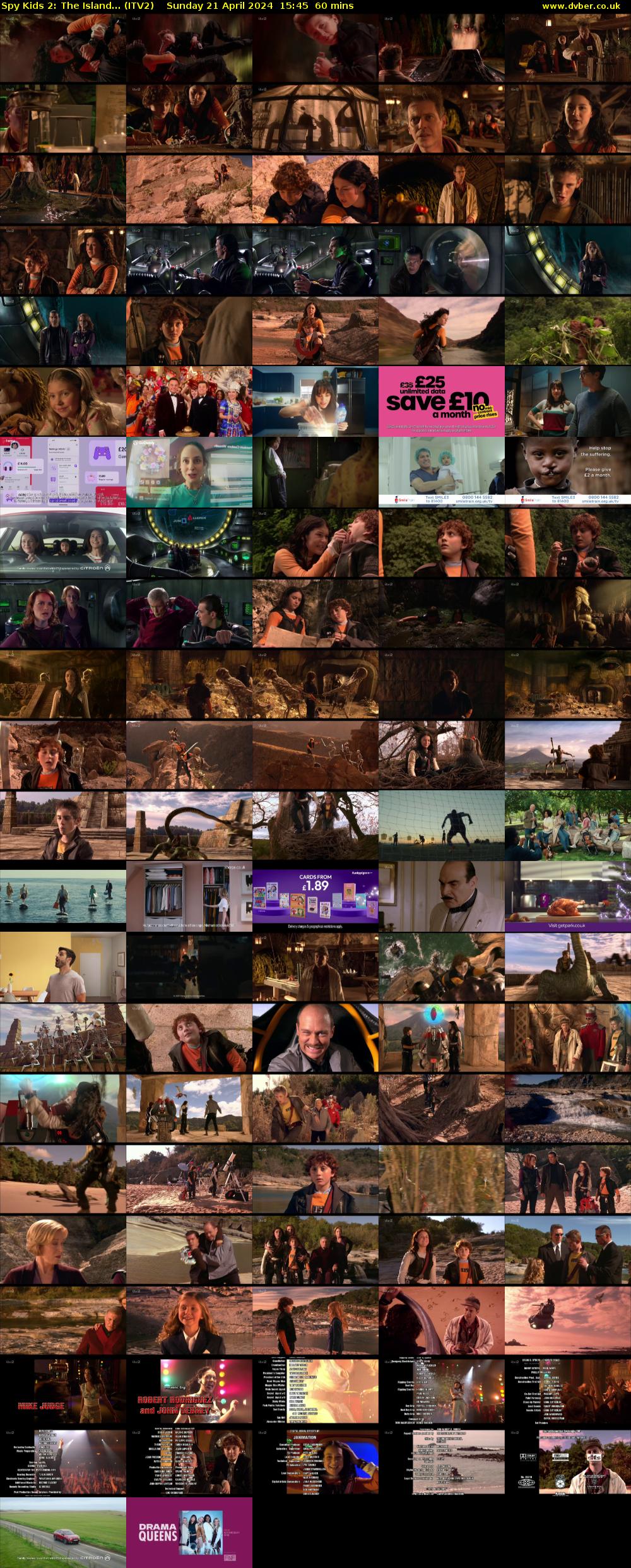 Spy Kids 2: The Island... (ITV2) Sunday 21 April 2024 15:45 - 16:45