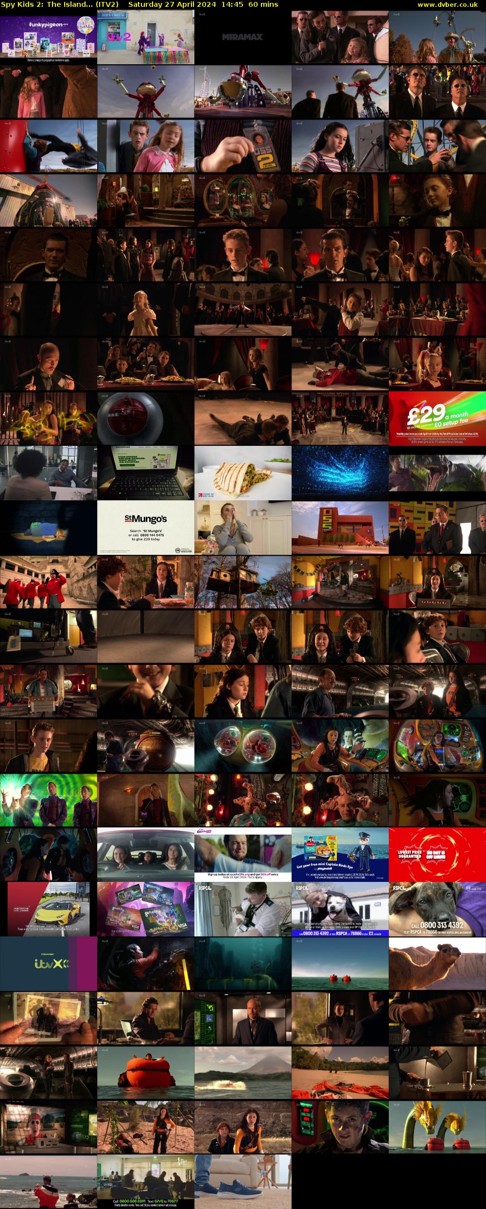 Spy Kids 2: The Island... (ITV2) Saturday 27 April 2024 14:45 - 15:45