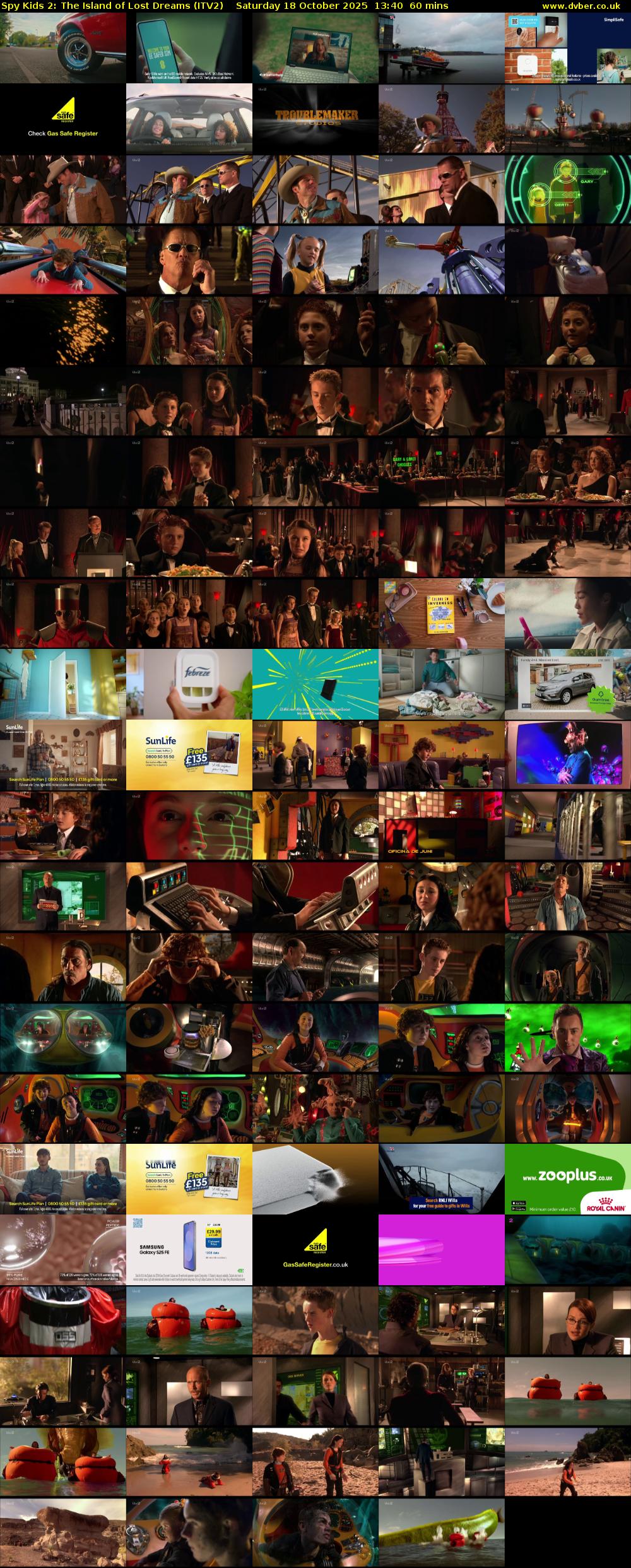 Spy Kids 2: The Island of Lost Dreams (ITV2) Saturday 18 October 2025 13:40 - 14:40