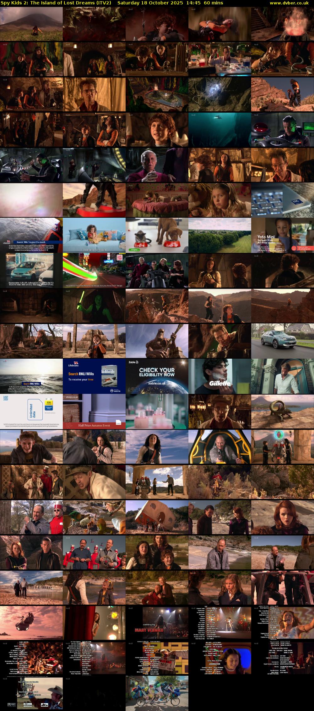 Spy Kids 2: The Island of Lost Dreams (ITV2) Saturday 18 October 2025 14:45 - 15:45