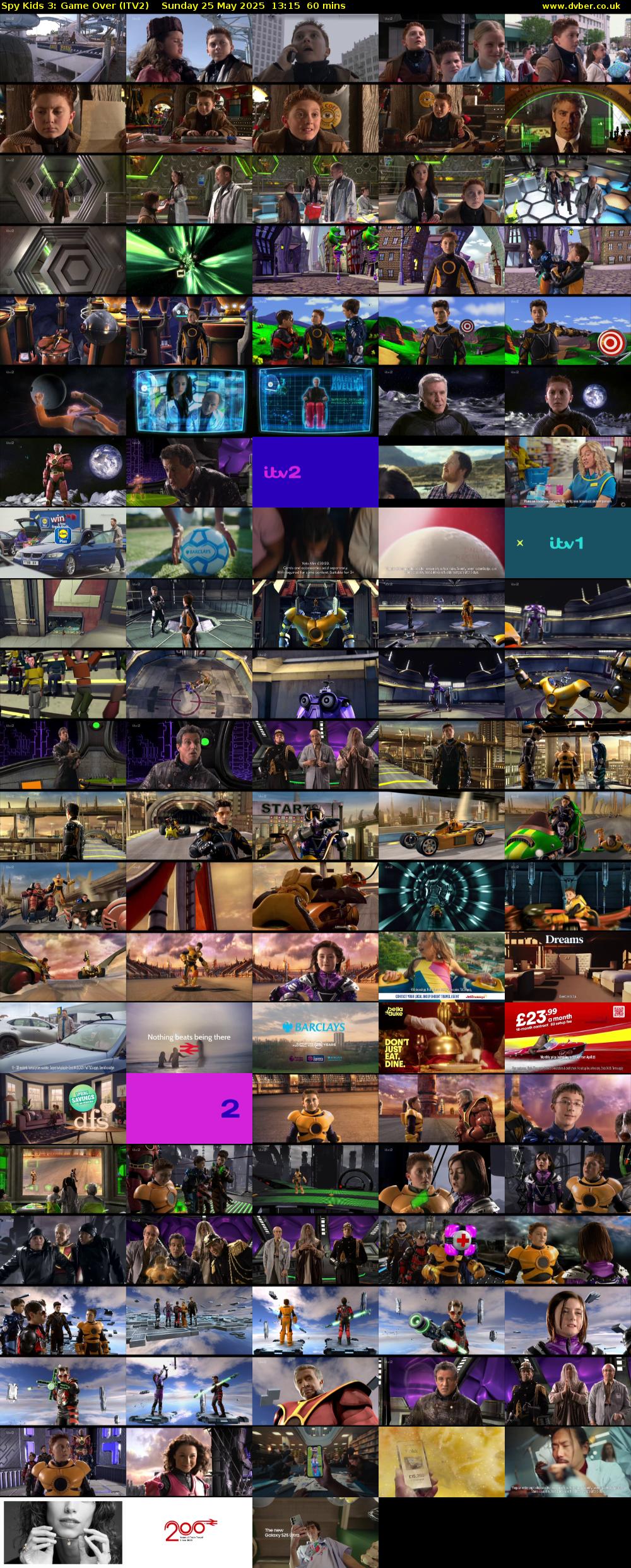 Spy Kids 3: Game Over (ITV2) Sunday 25 May 2025 13:15 - 14:15