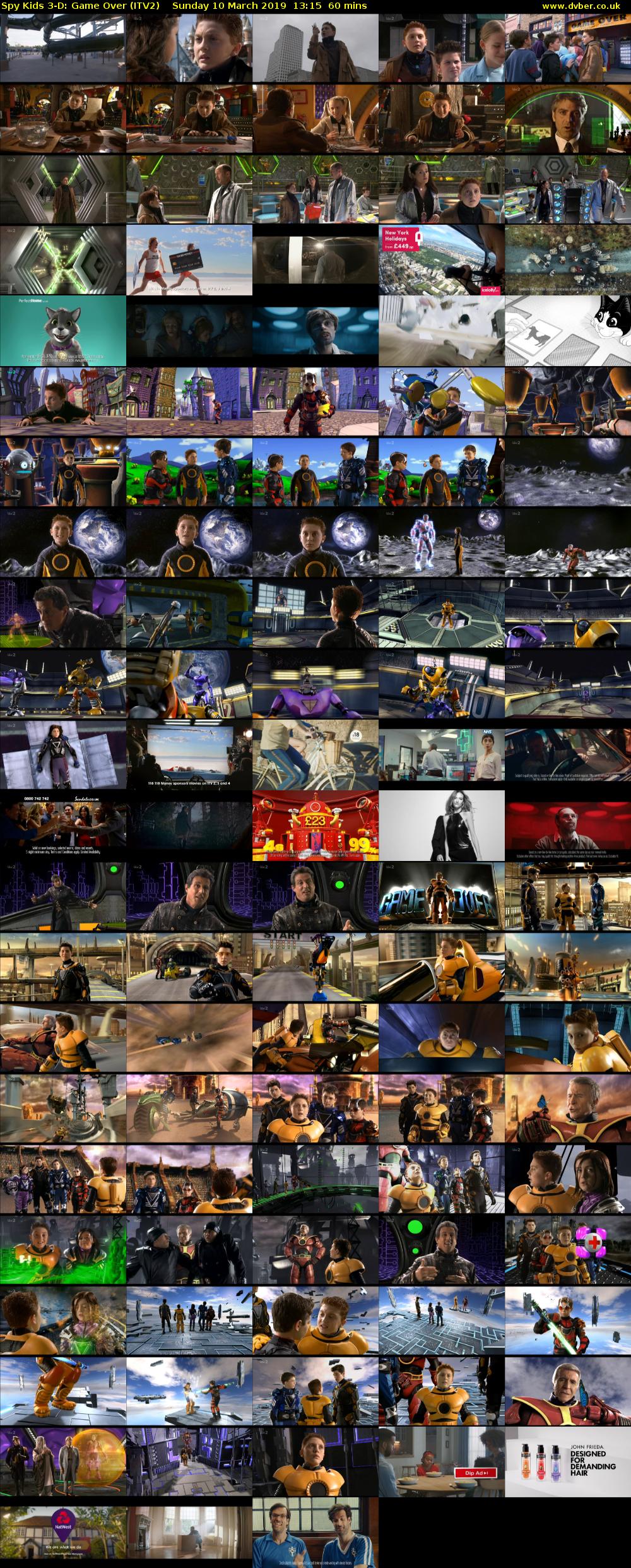 Spy Kids 3-D: Game Over (ITV2) Sunday 10 March 2019 13:15 - 14:15