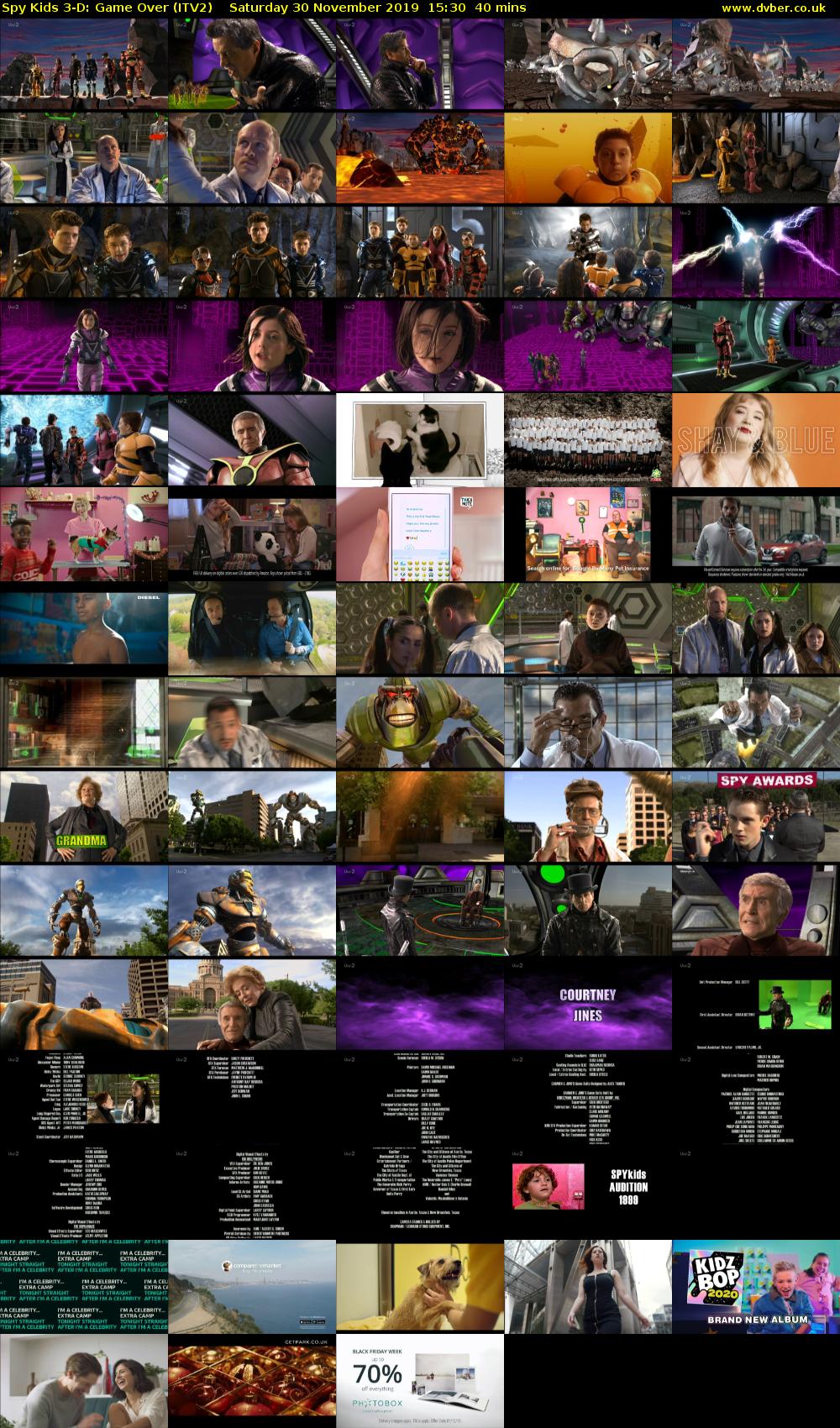Spy Kids 3-D: Game Over (ITV2) Saturday 30 November 2019 15:30 - 16:10