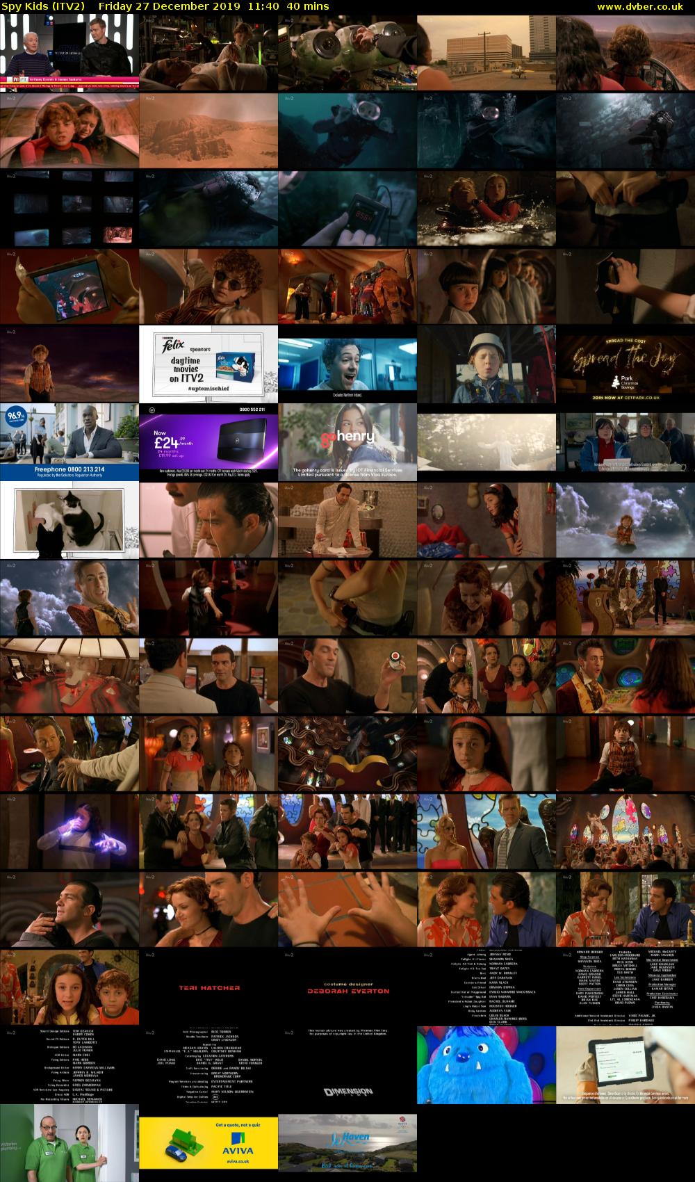 Spy Kids (ITV2) Friday 27 December 2019 11:40 - 12:20