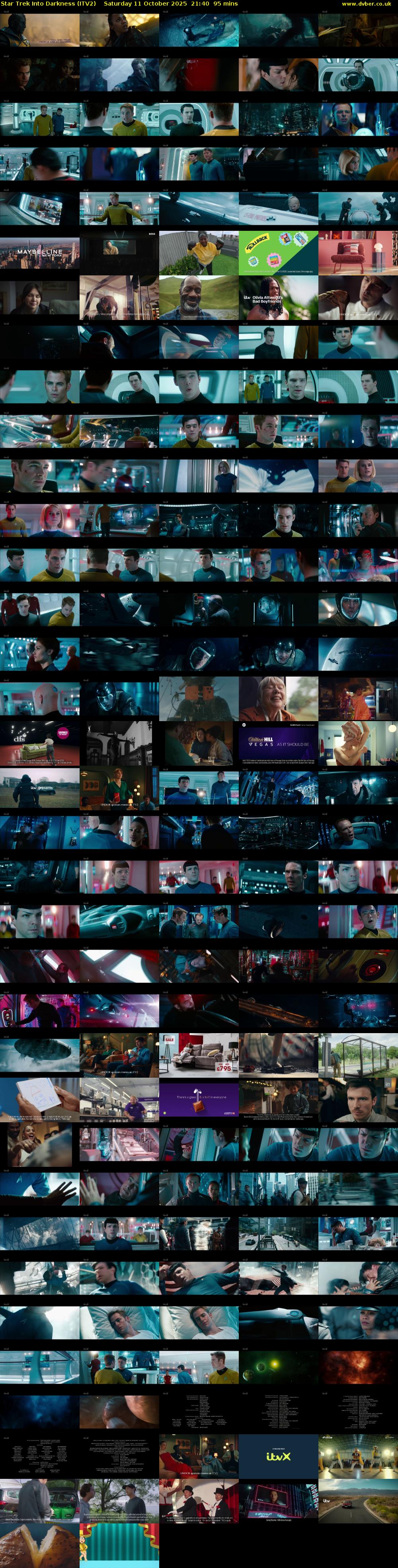Star Trek Into Darkness (ITV2) Saturday 11 October 2025 21:40 - 23:15