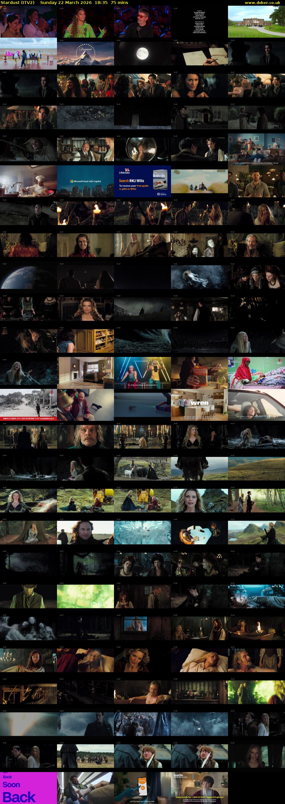 Stardust (ITV2) Sunday 22 March 2026 18:35 - 19:50
