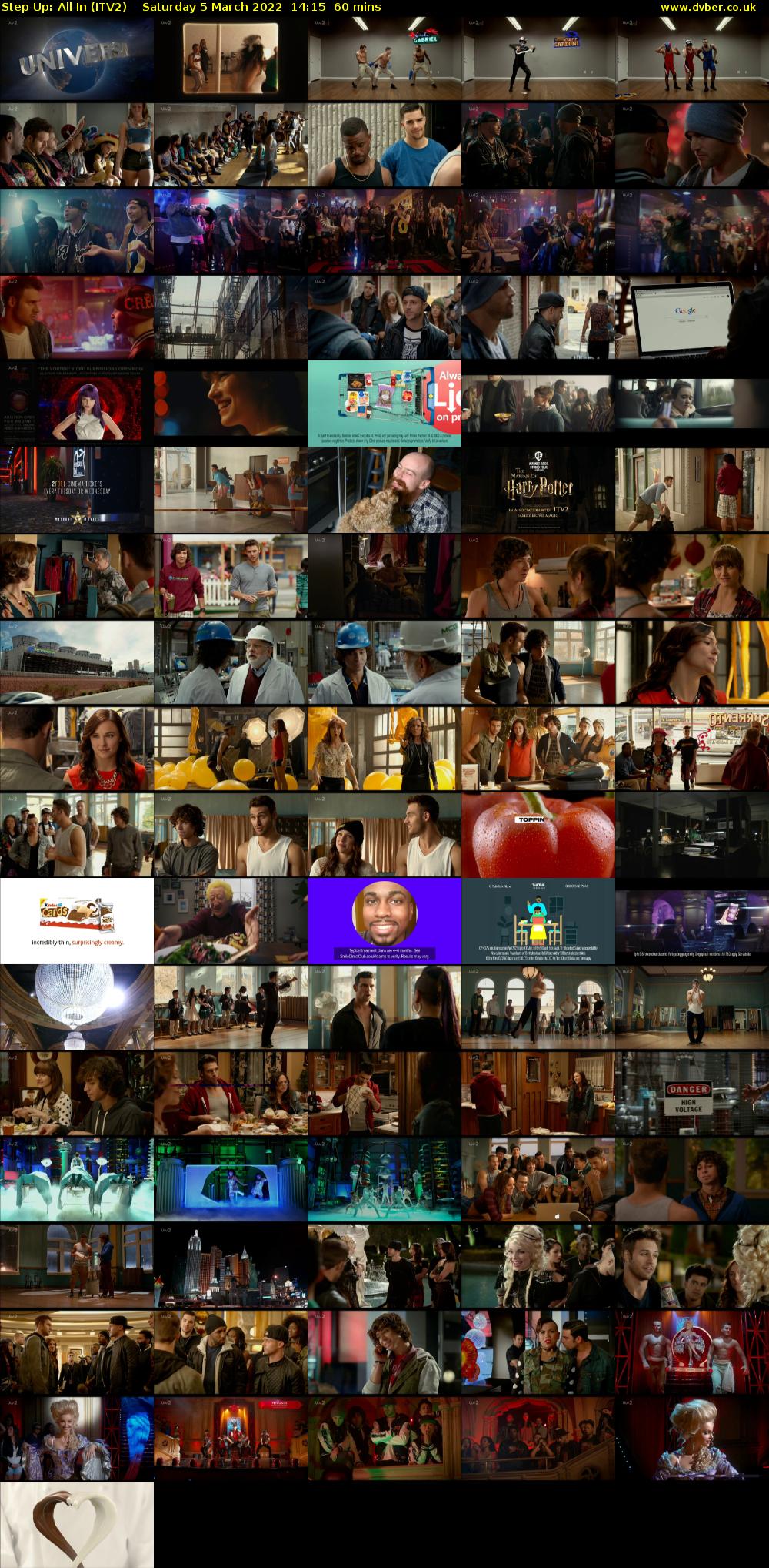 Step Up: All In (ITV2) Saturday 5 March 2022 14:15 - 15:15