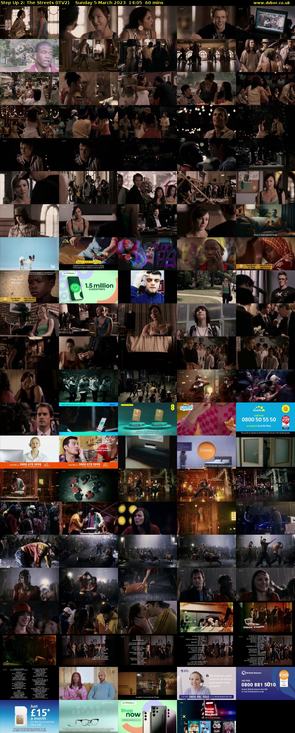 Step Up 2: The Streets (ITV2) Sunday 5 March 2023 14:05 - 15:05