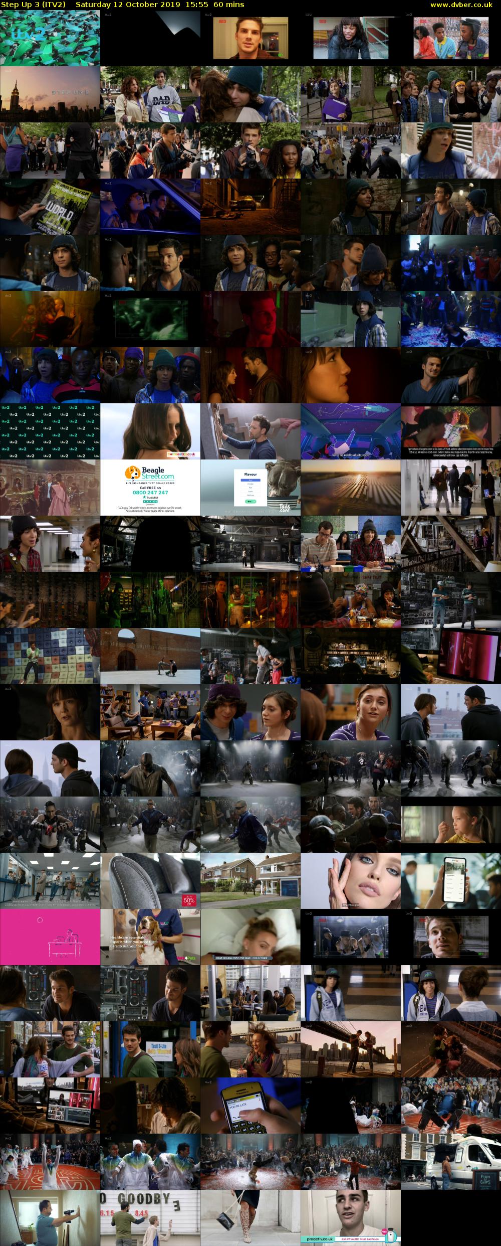 Step Up 3 (ITV2) Saturday 12 October 2019 15:55 - 16:55