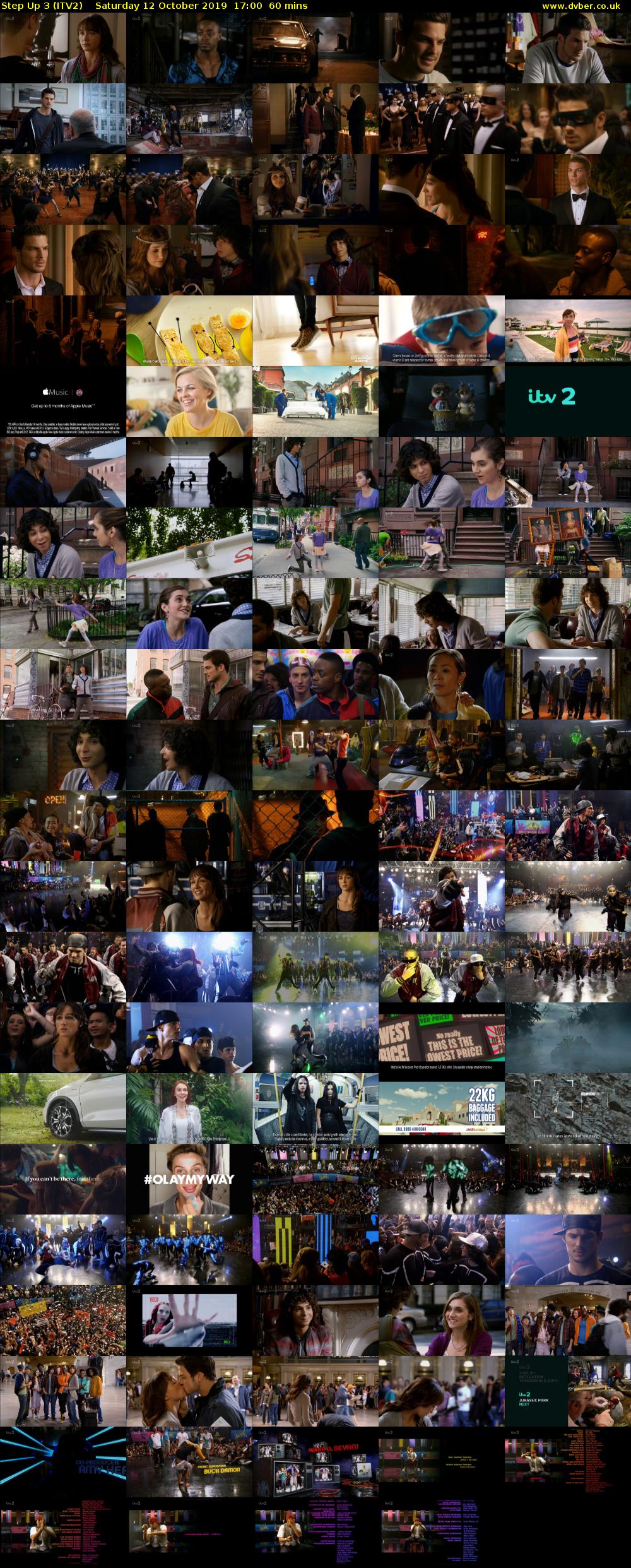 Step Up 3 (ITV2) Saturday 12 October 2019 17:00 - 18:00