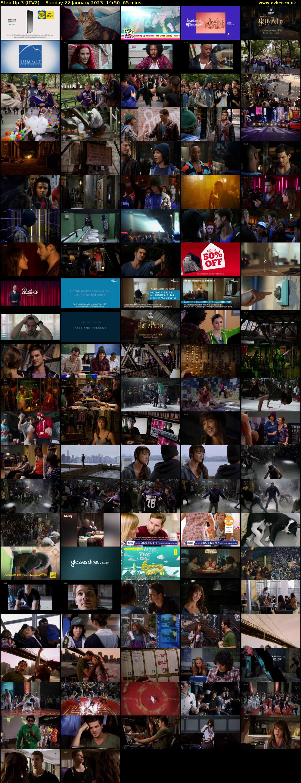 Step Up 3 (ITV2) Sunday 22 January 2023 14:50 - 15:55