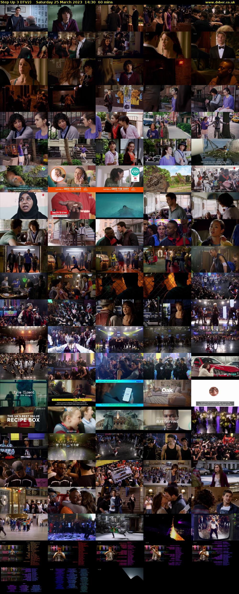 Step Up 3 (ITV2) Saturday 25 March 2023 14:30 - 15:30