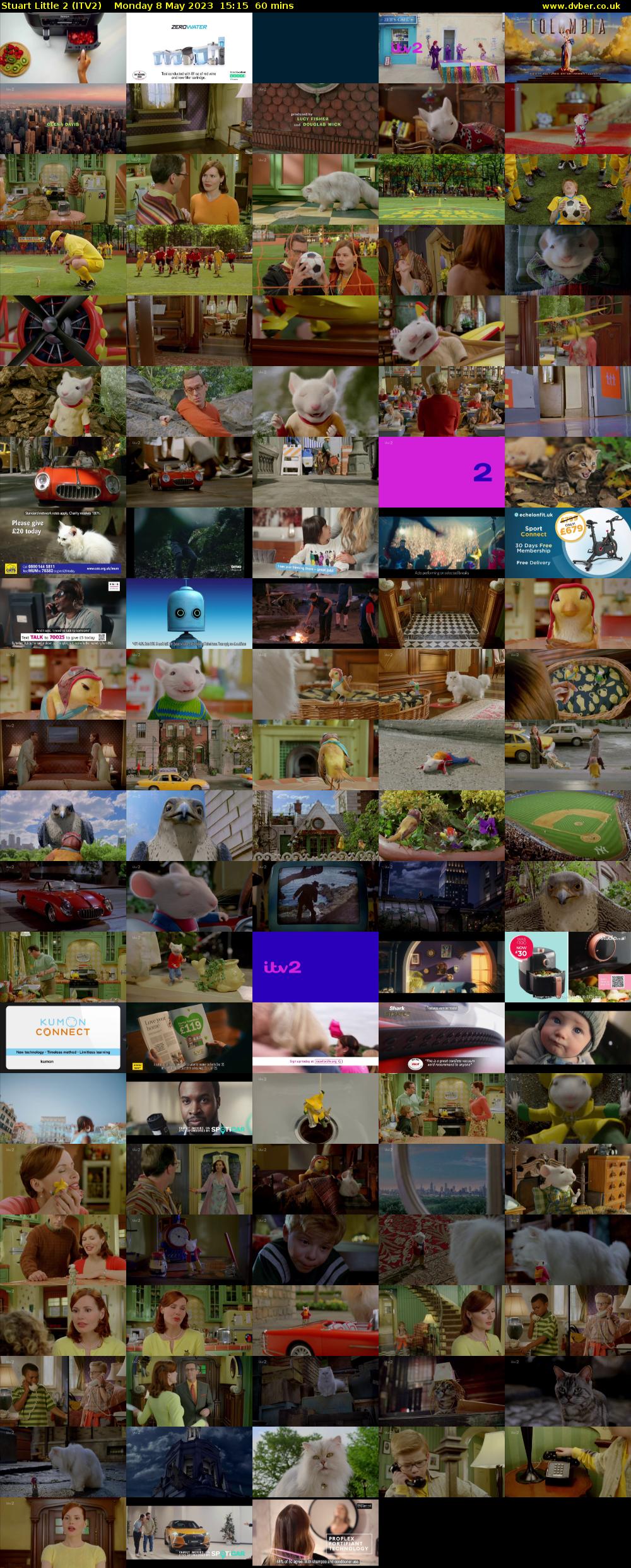 Stuart Little 2 (ITV2) Monday 8 May 2023 15:15 - 16:15