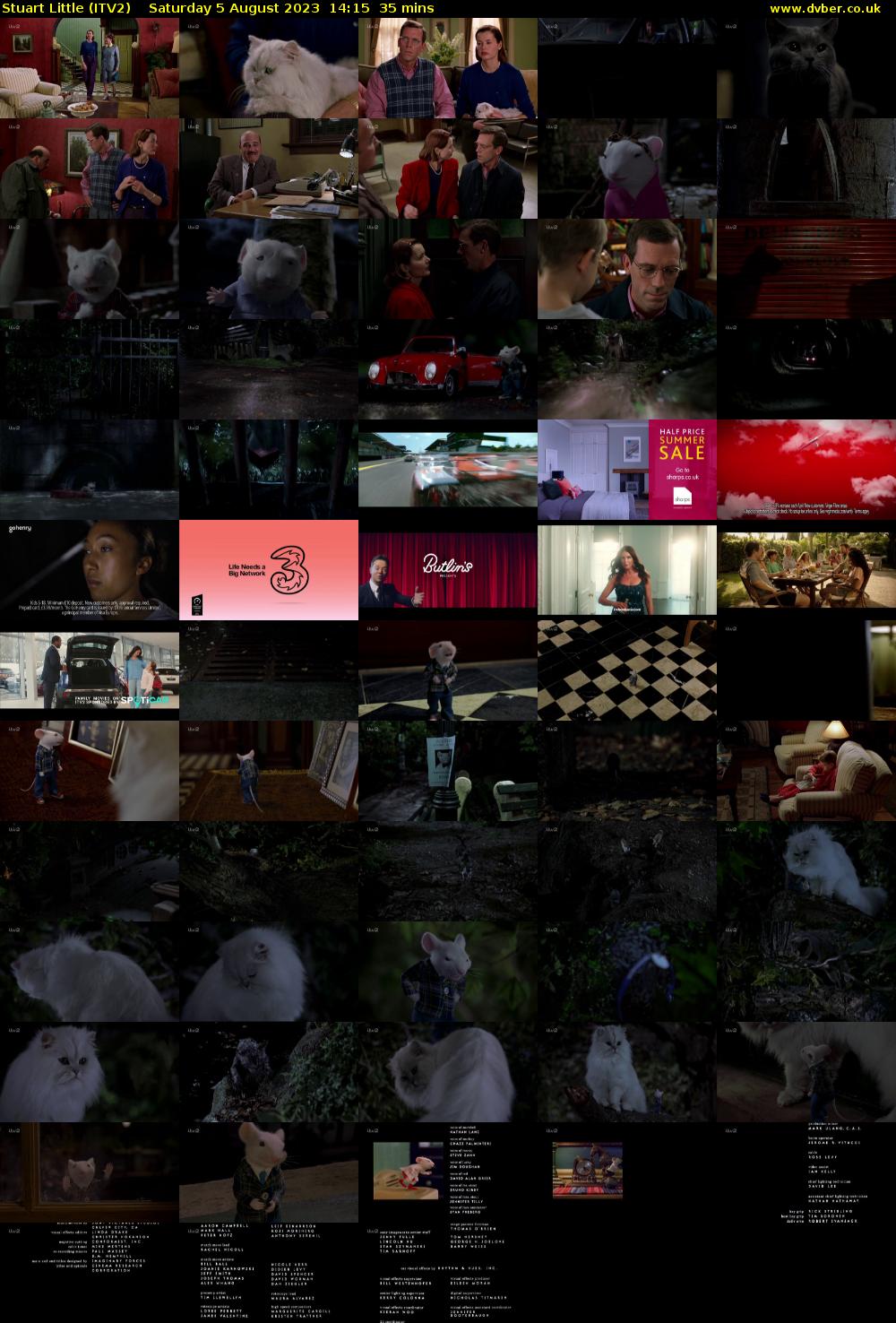 Stuart Little (ITV2) Saturday 5 August 2023 14:15 - 14:50