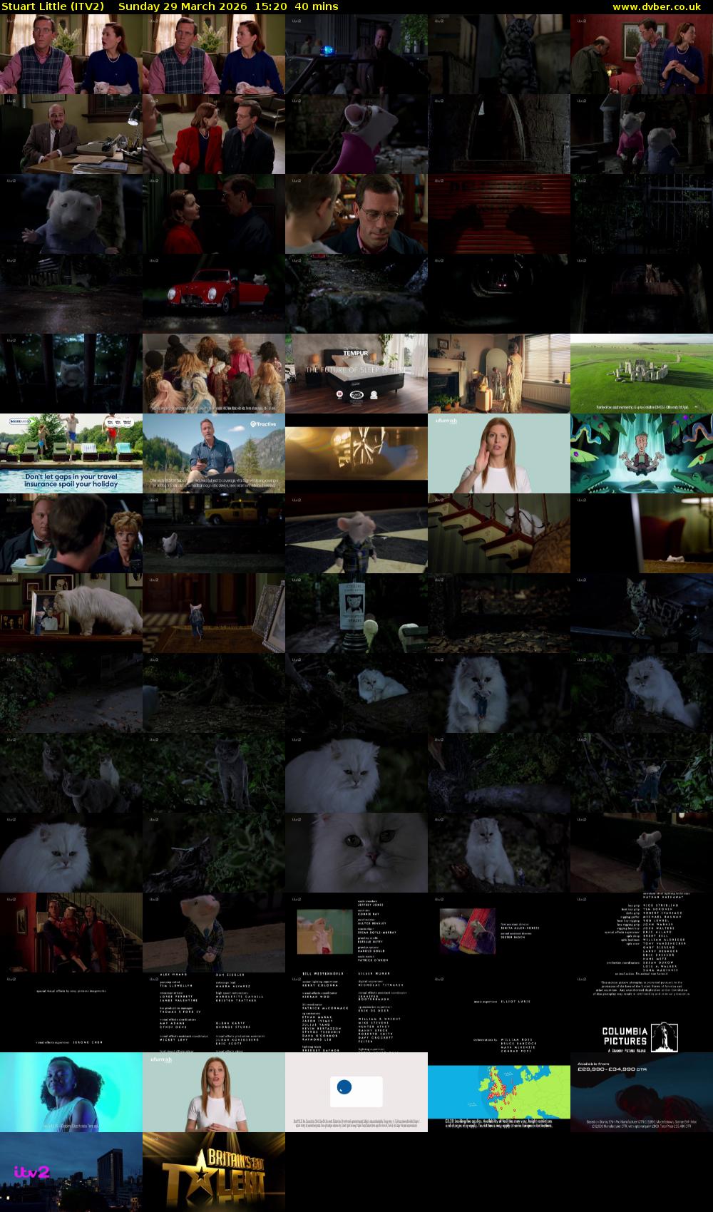 Stuart Little (ITV2) Sunday 29 March 2026 15:20 - 16:00