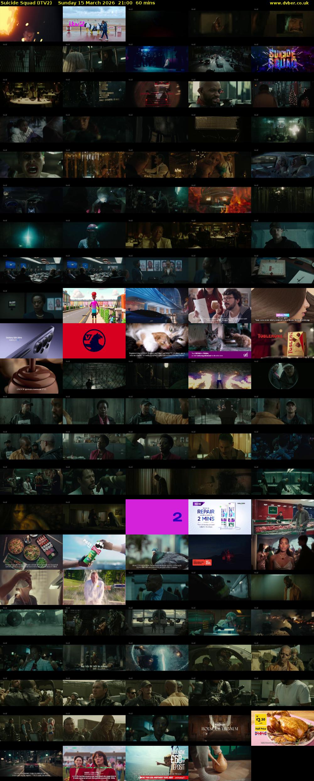 Suicide Squad (ITV2) Sunday 15 March 2026 21:00 - 22:00
