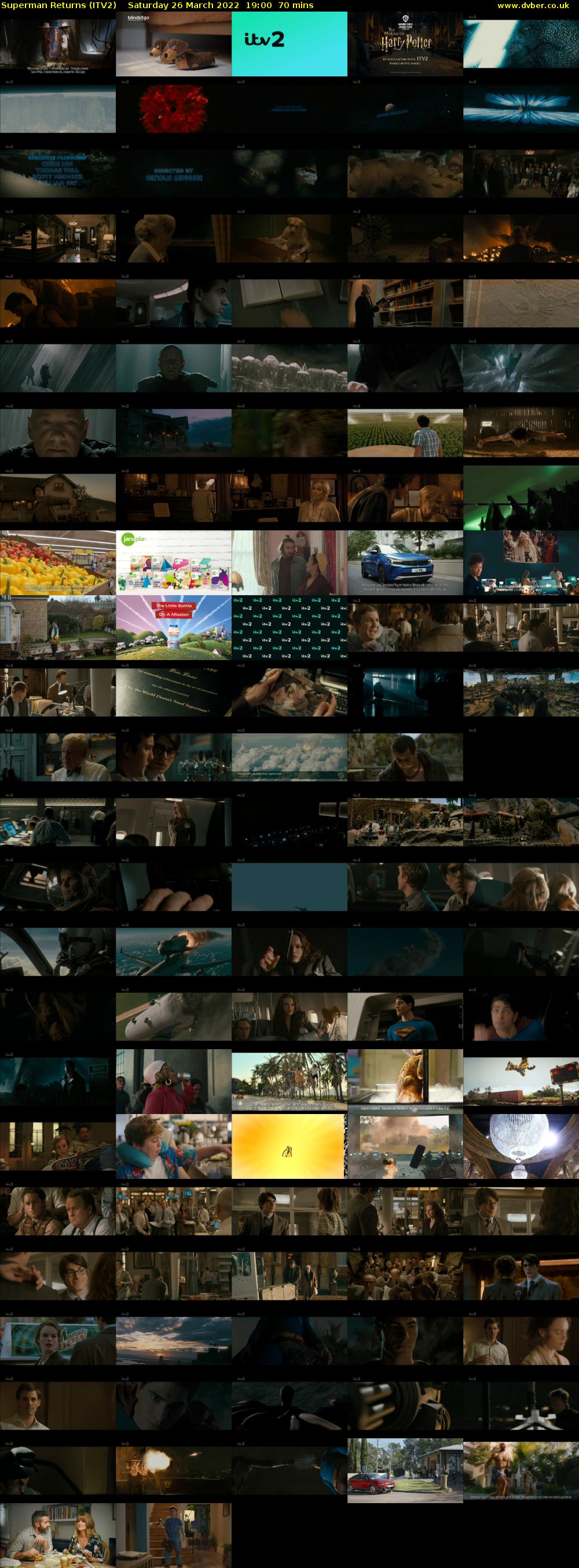 Superman Returns (ITV2) Saturday 26 March 2022 19:00 - 20:10