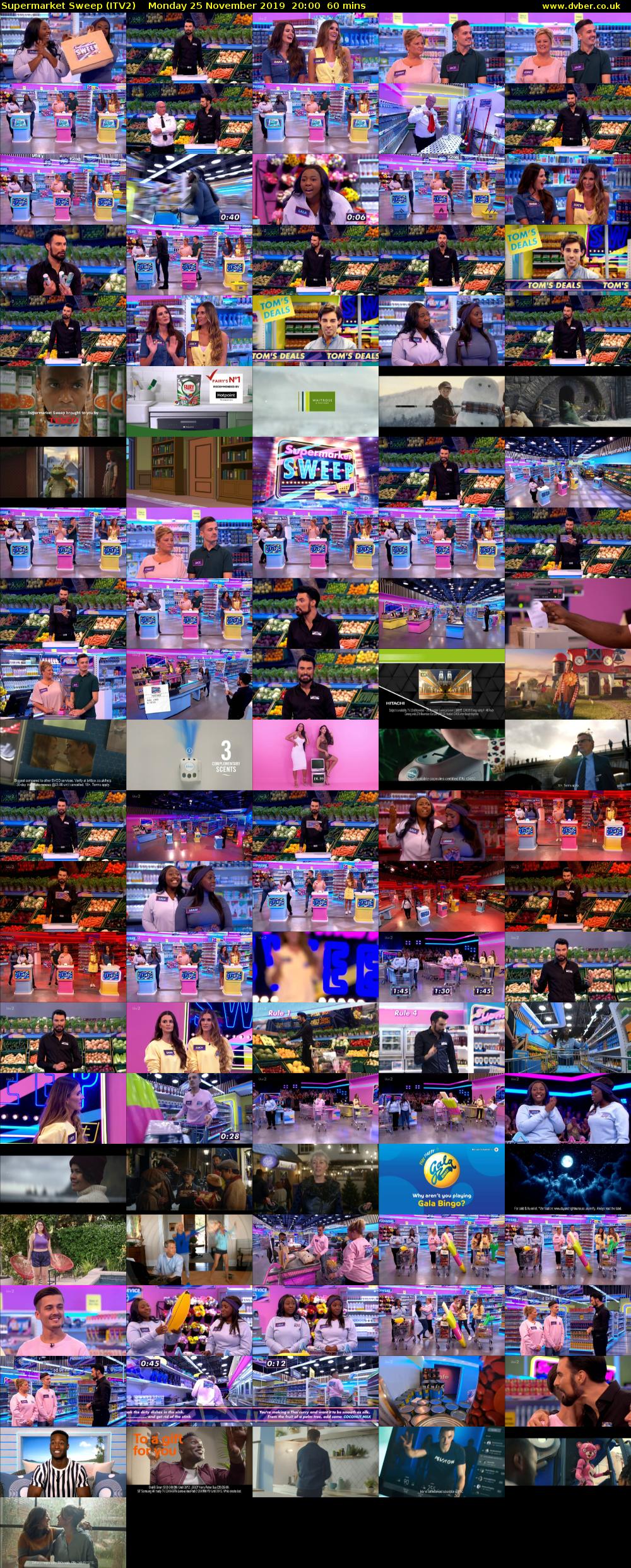 Supermarket Sweep (ITV2) Monday 25 November 2019 20:00 - 21:00