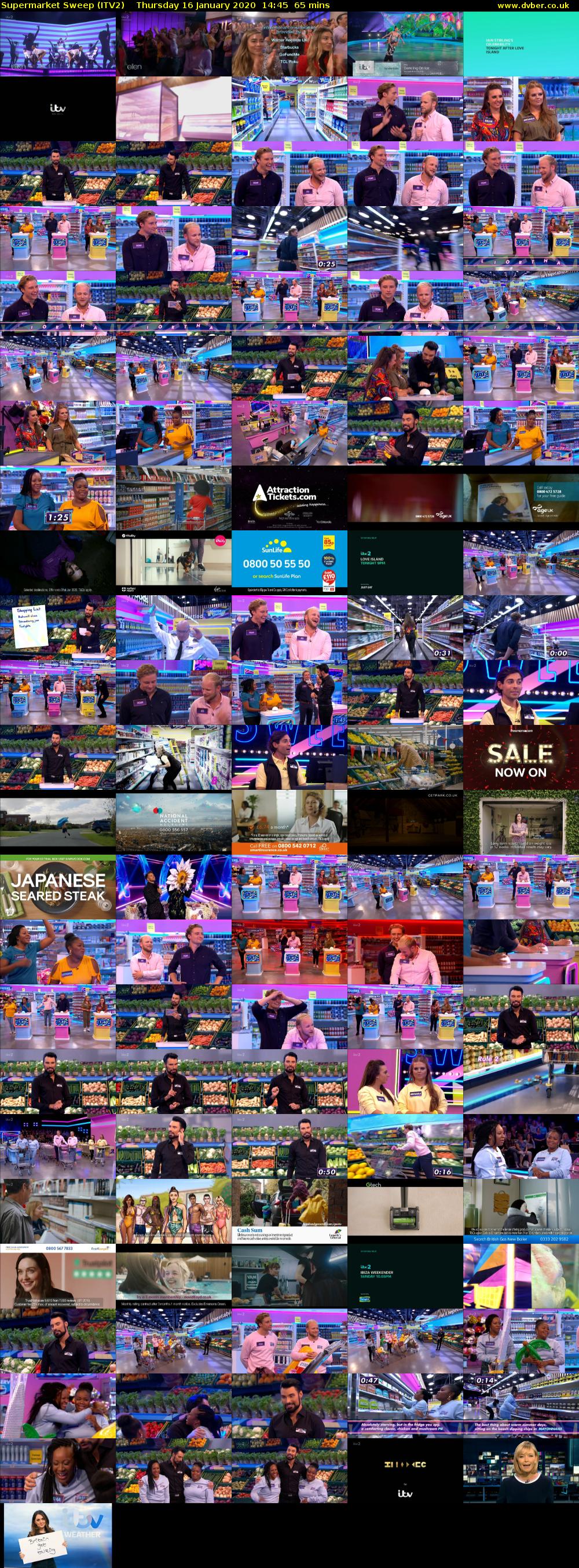 Supermarket Sweep (ITV2) Thursday 16 January 2020 14:45 - 15:50