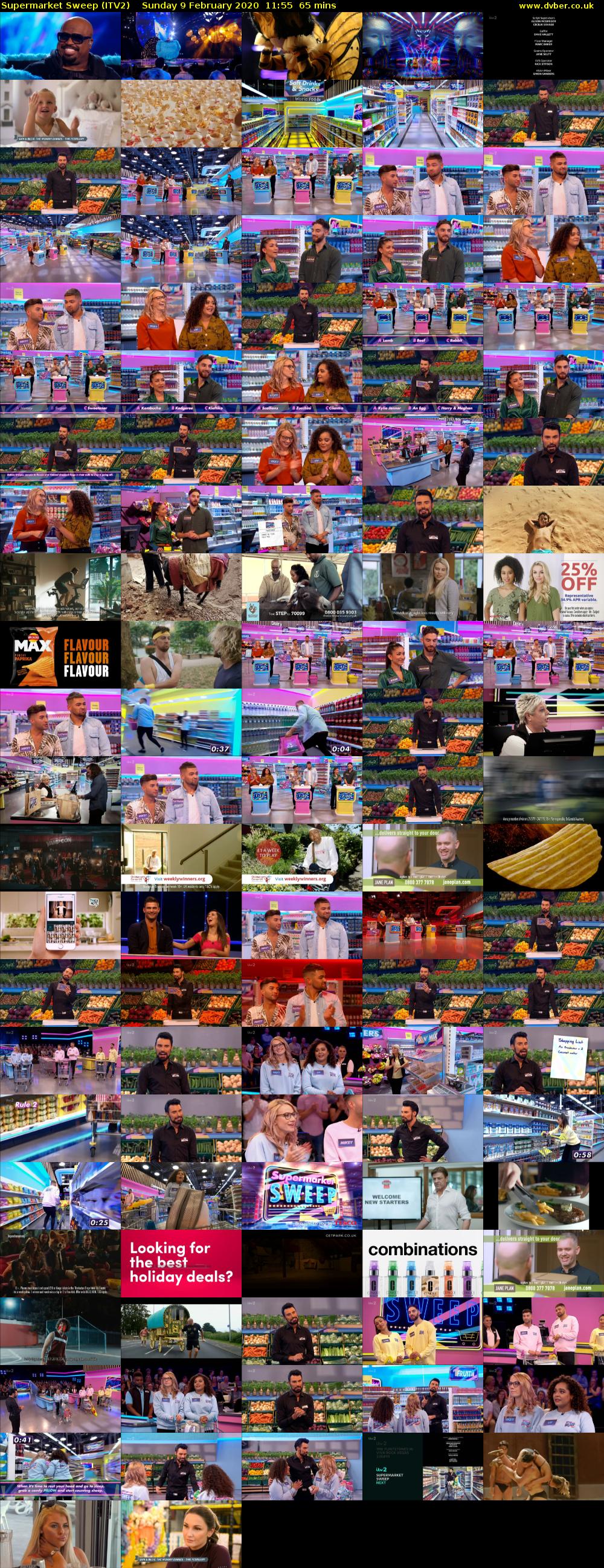 Supermarket Sweep (ITV2) Sunday 9 February 2020 11:55 - 13:00