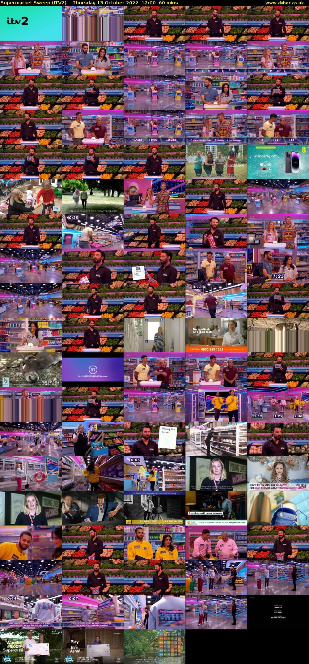 Supermarket Sweep (ITV2) Thursday 13 October 2022 12:00 - 13:00