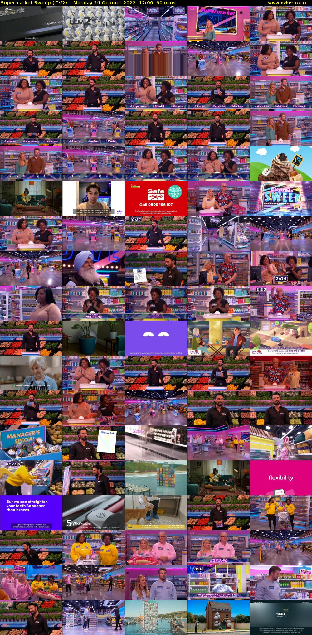 Supermarket Sweep (ITV2) Monday 24 October 2022 12:00 - 13:00