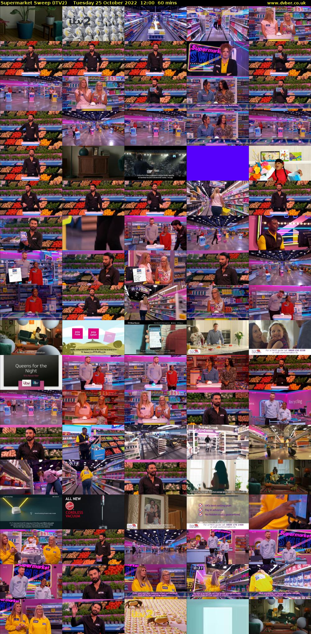 Supermarket Sweep (ITV2) Tuesday 25 October 2022 12:00 - 13:00