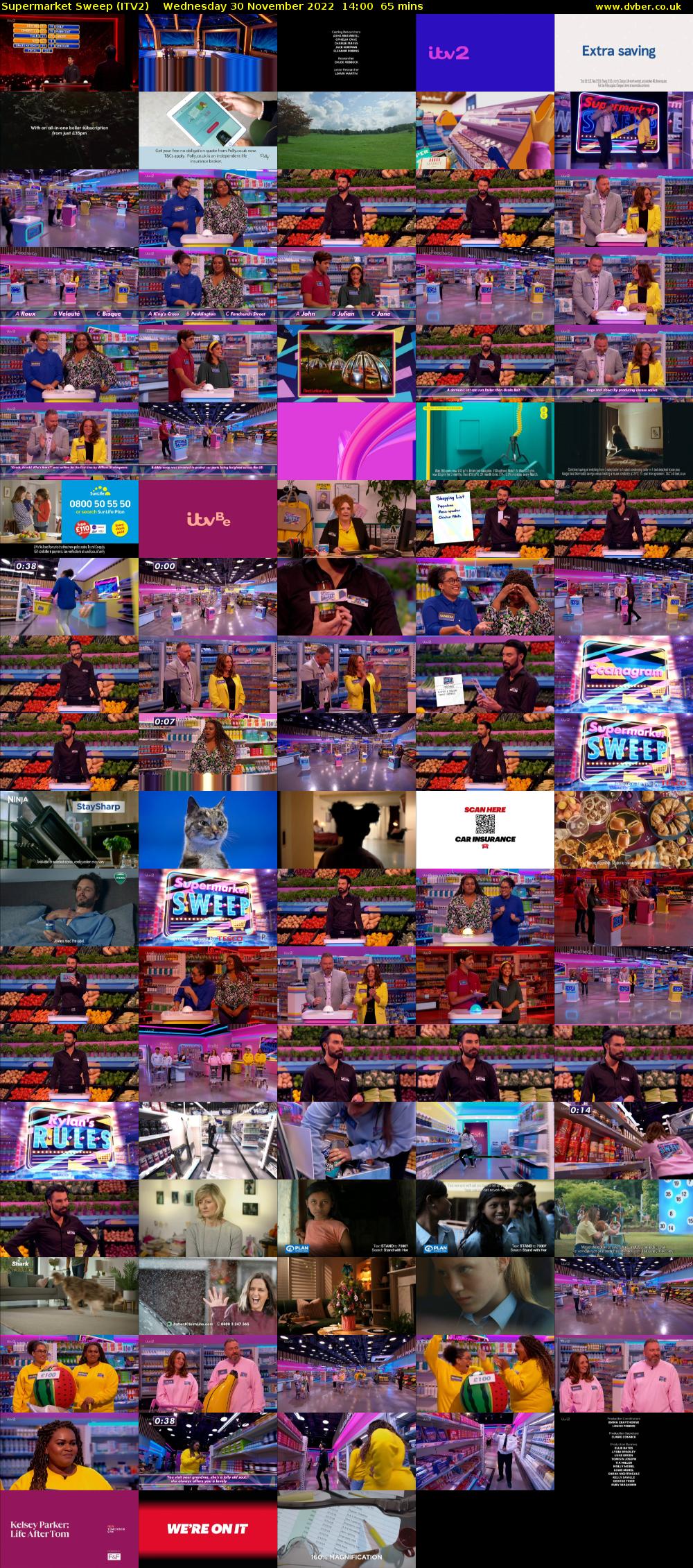 Supermarket Sweep (ITV2) Wednesday 30 November 2022 14:00 - 15:05