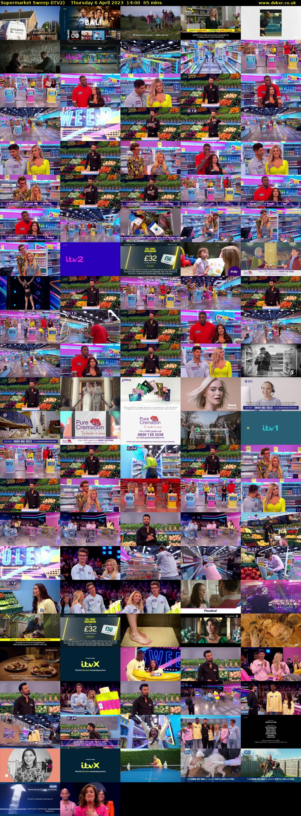 Supermarket Sweep (ITV2) Thursday 6 April 2023 14:00 - 15:05