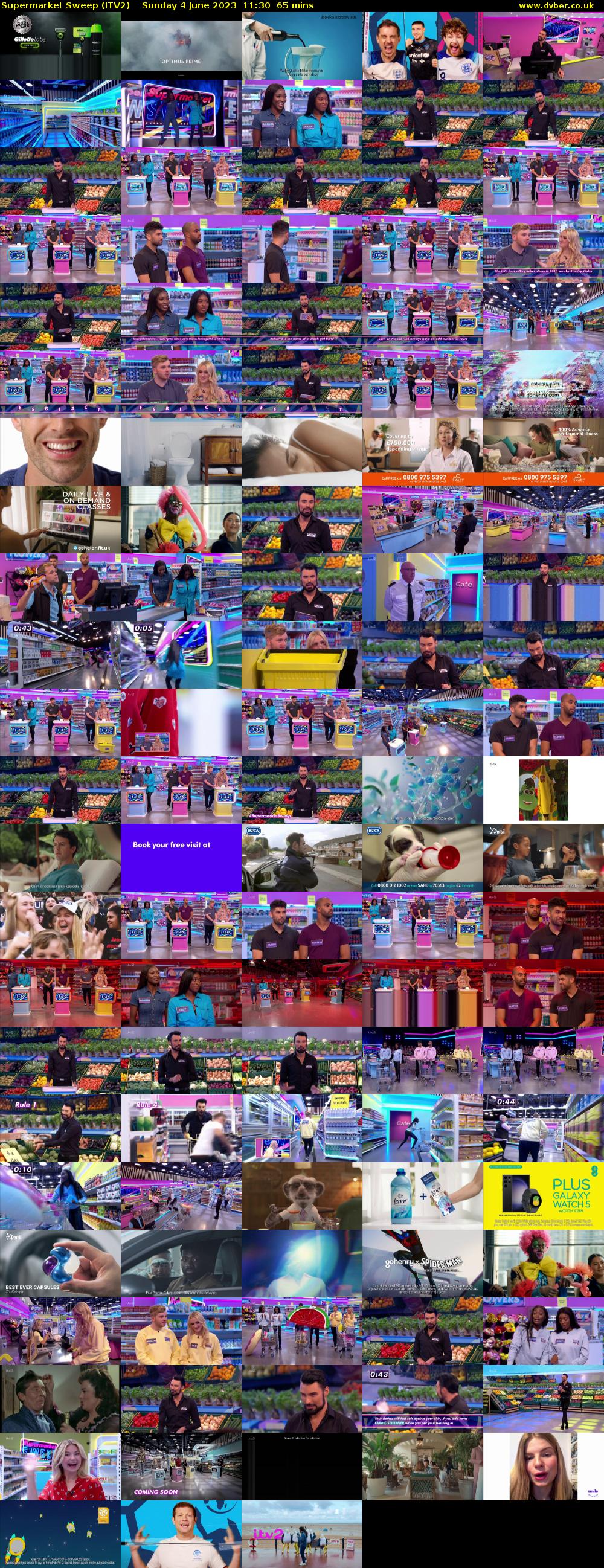 Supermarket Sweep (ITV2) Sunday 4 June 2023 11:30 - 12:35