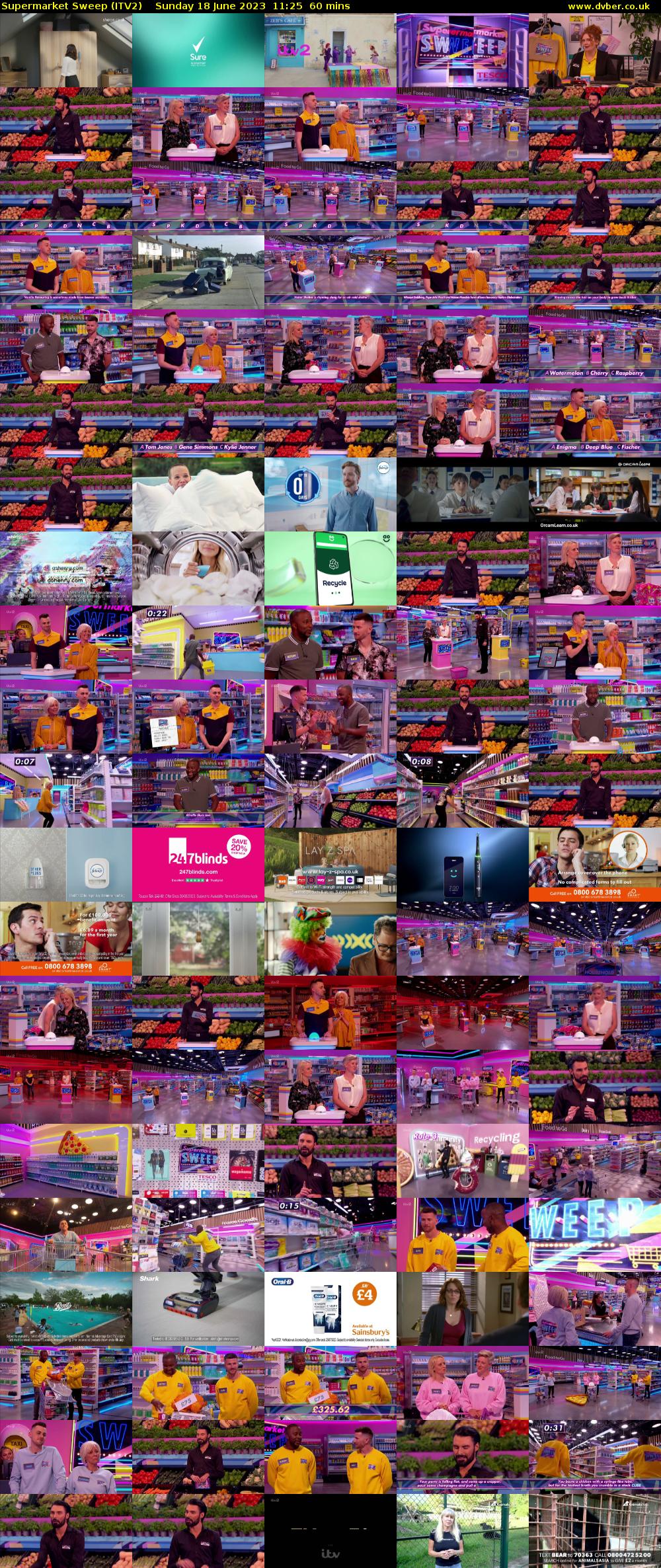 Supermarket Sweep (ITV2) Sunday 18 June 2023 11:25 - 12:25