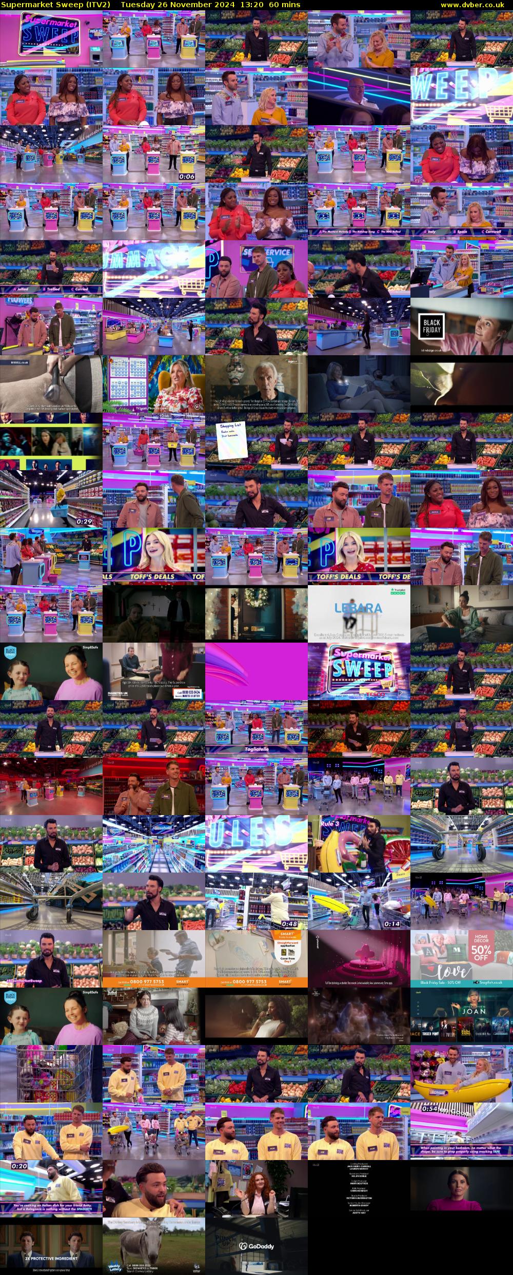 Supermarket Sweep (ITV2) Tuesday 26 November 2024 13:20 - 14:20