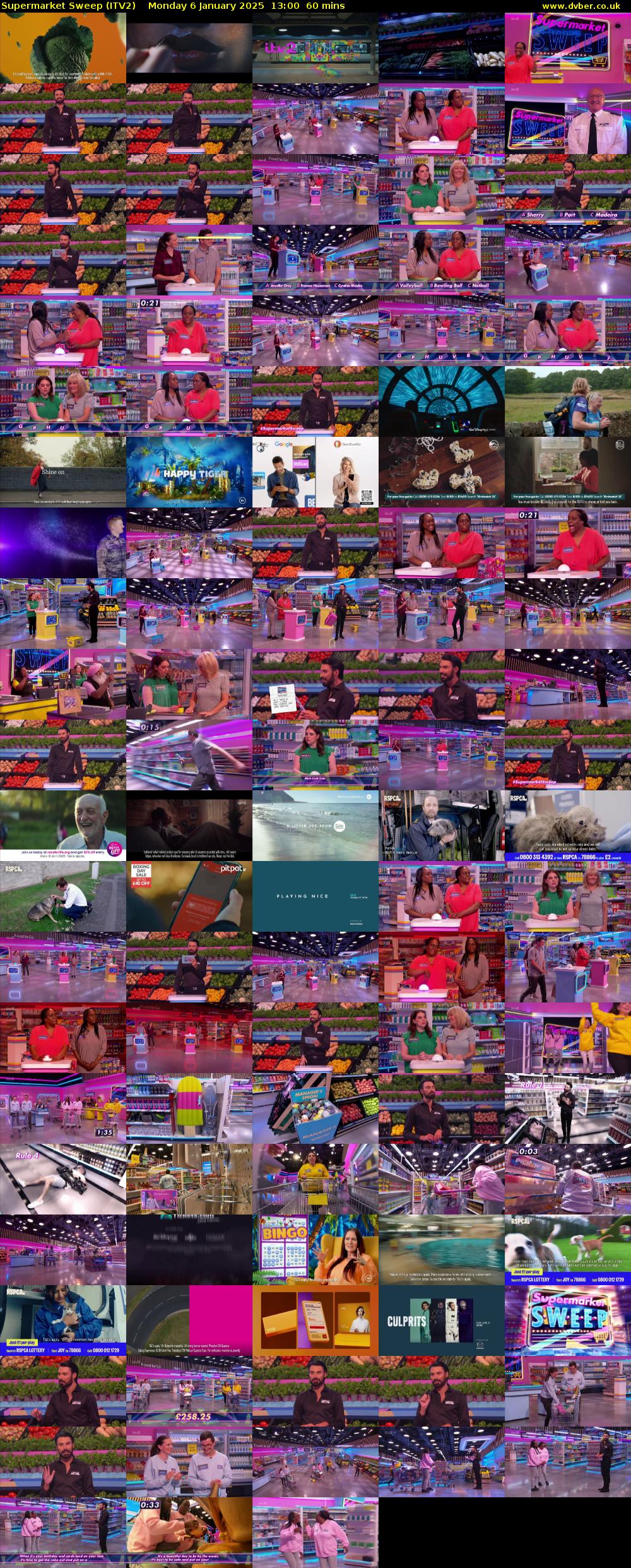 Supermarket Sweep (ITV2) Monday 6 January 2025 13:00 - 14:00