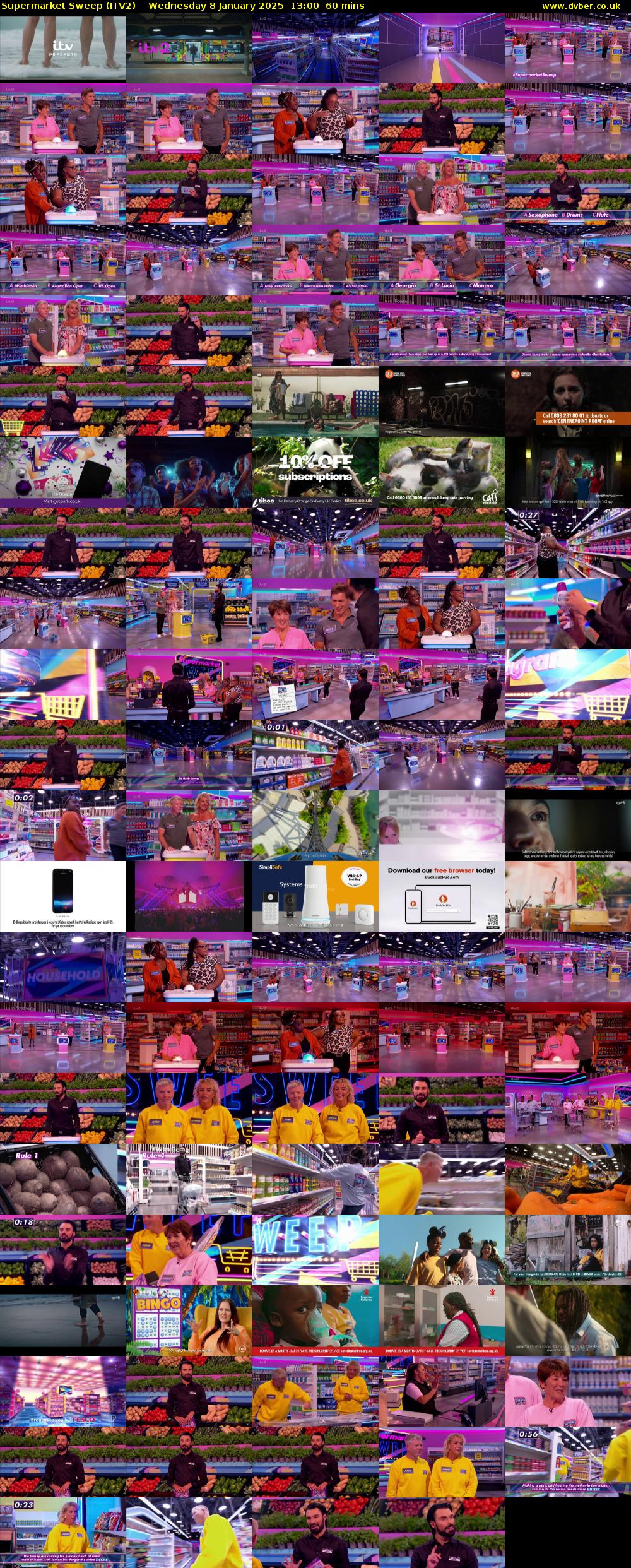 Supermarket Sweep (ITV2) Wednesday 8 January 2025 13:00 - 14:00