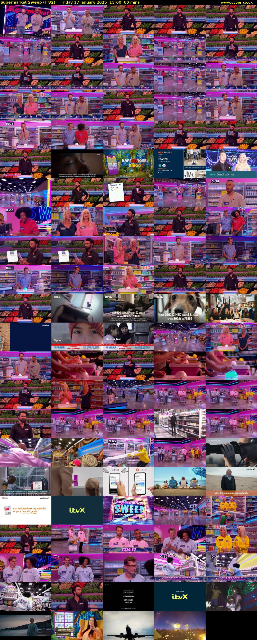 Supermarket Sweep (ITV2) Friday 17 January 2025 13:00 - 14:00