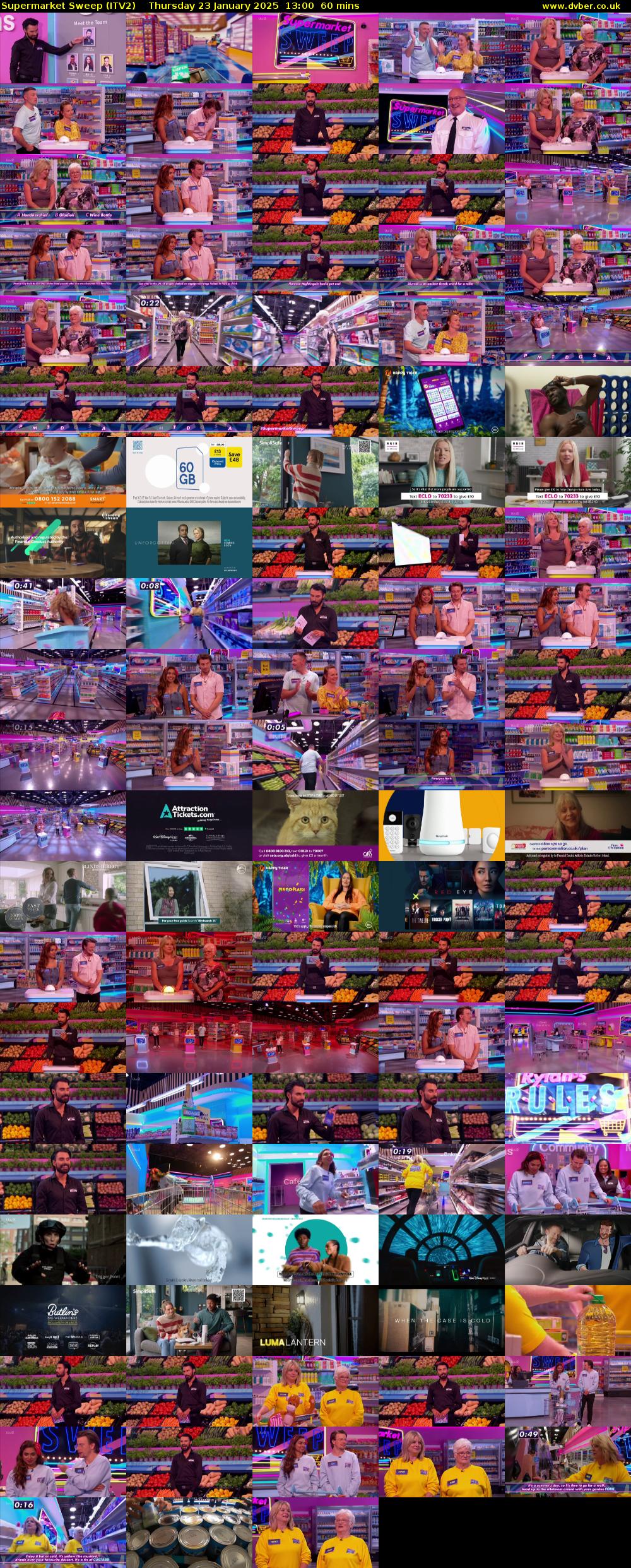 Supermarket Sweep (ITV2) Thursday 23 January 2025 13:00 - 14:00