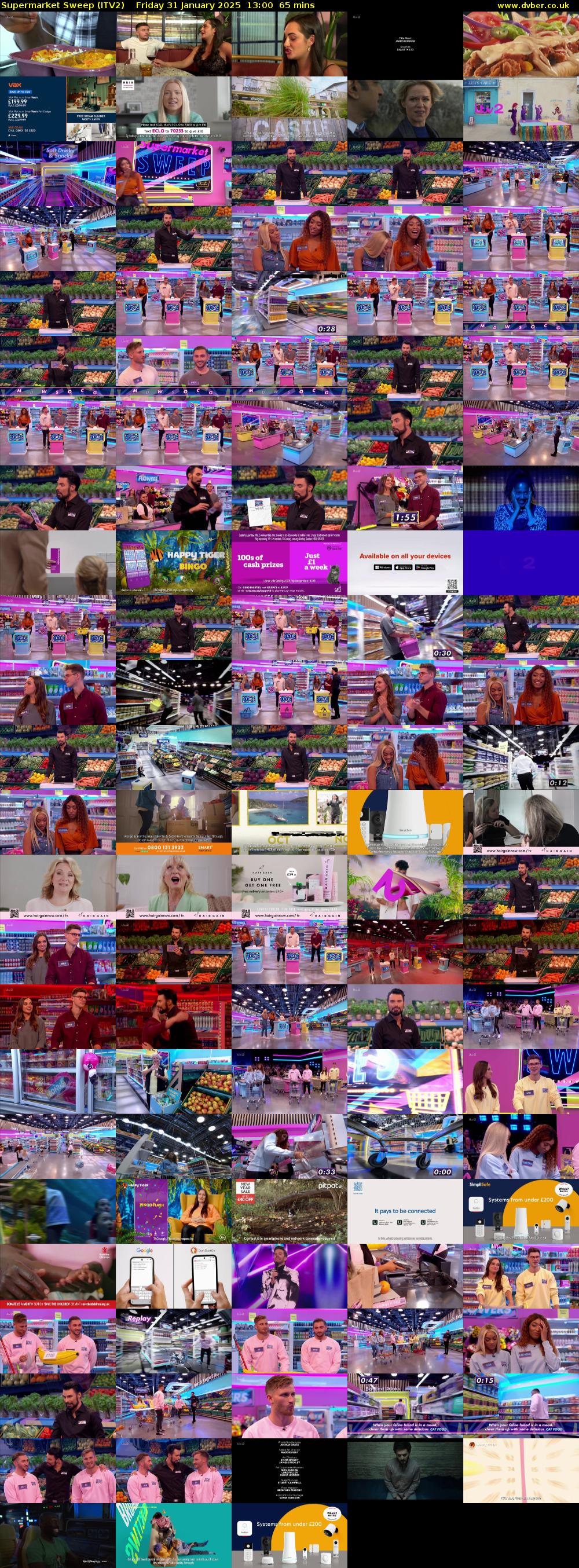 Supermarket Sweep (ITV2) Friday 31 January 2025 13:00 - 14:05
