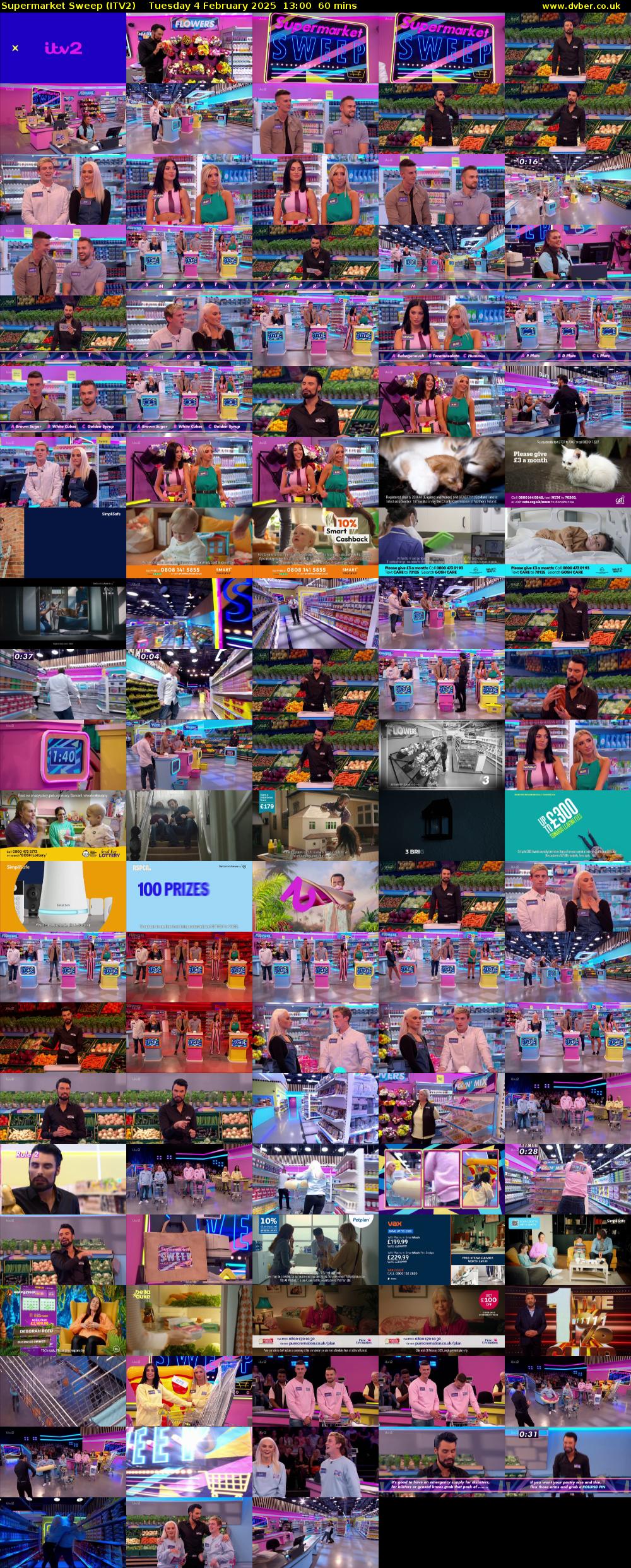 Supermarket Sweep (ITV2) Tuesday 4 February 2025 13:00 - 14:00