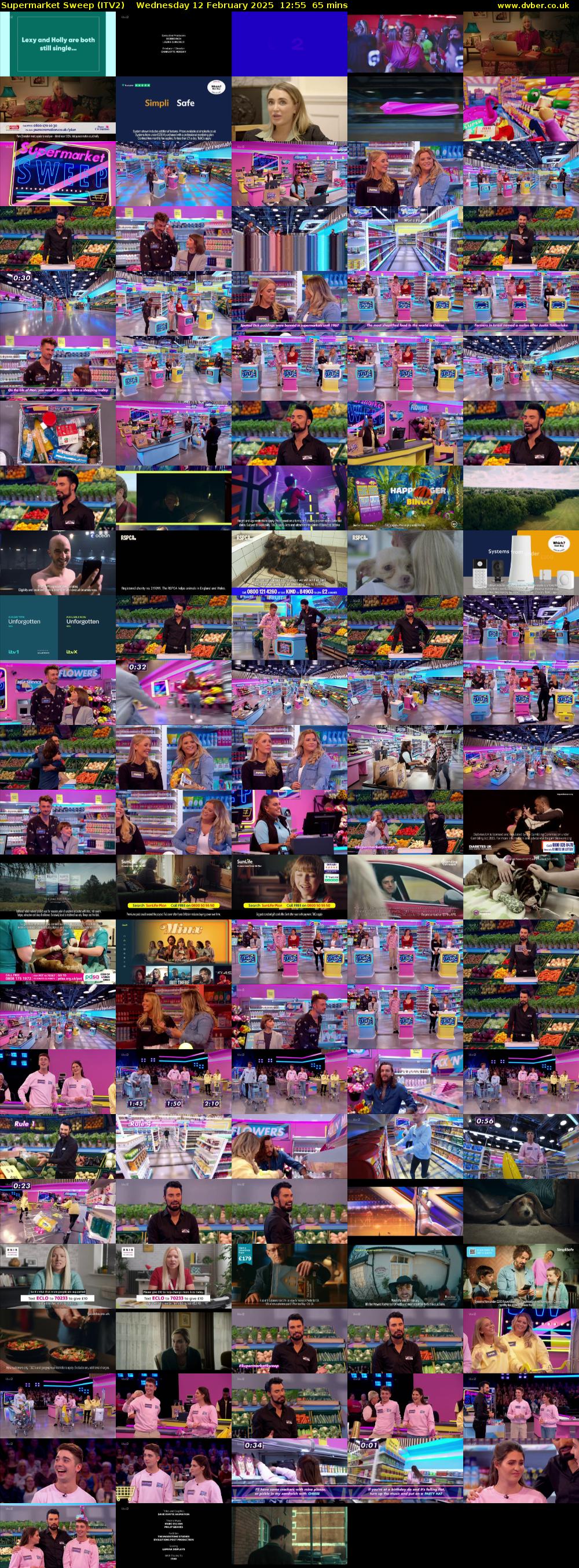 Supermarket Sweep (ITV2) Wednesday 12 February 2025 12:55 - 14:00